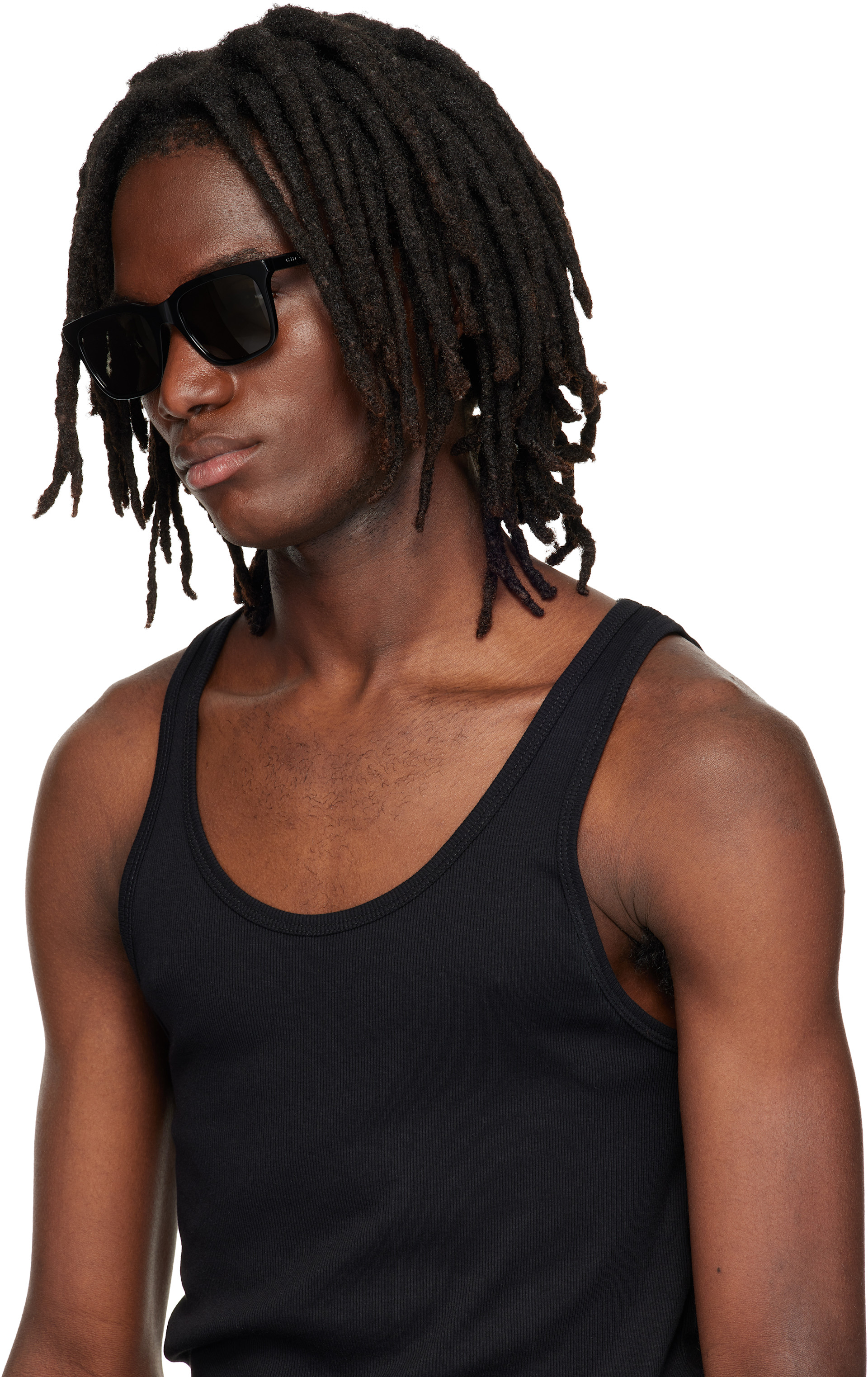 Gucci - Black Rectangular Sunglasses