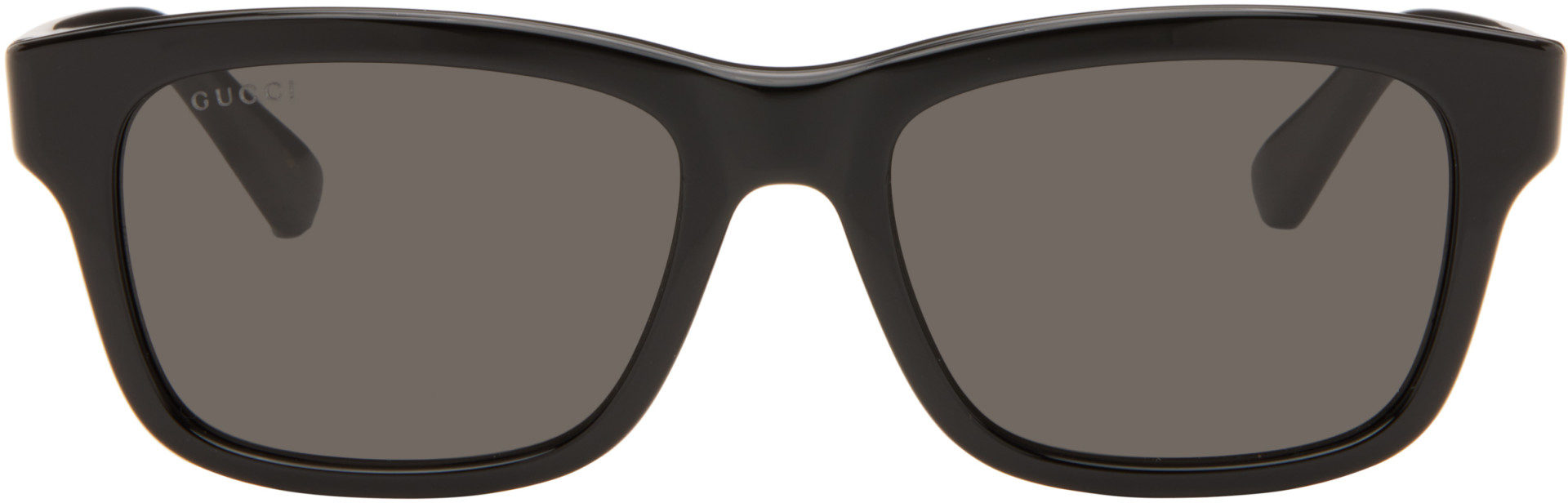 Gucci - Black Rectangular-Frame Sunglasses