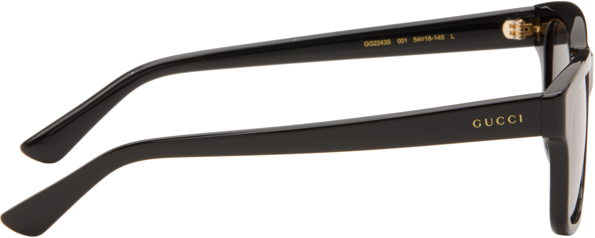 Gucci - Black Rectangular-Frame Sunglasses
