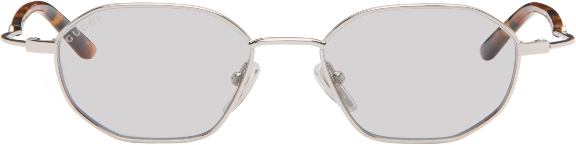 Gucci - Silver Emblem Directional Sunglasses