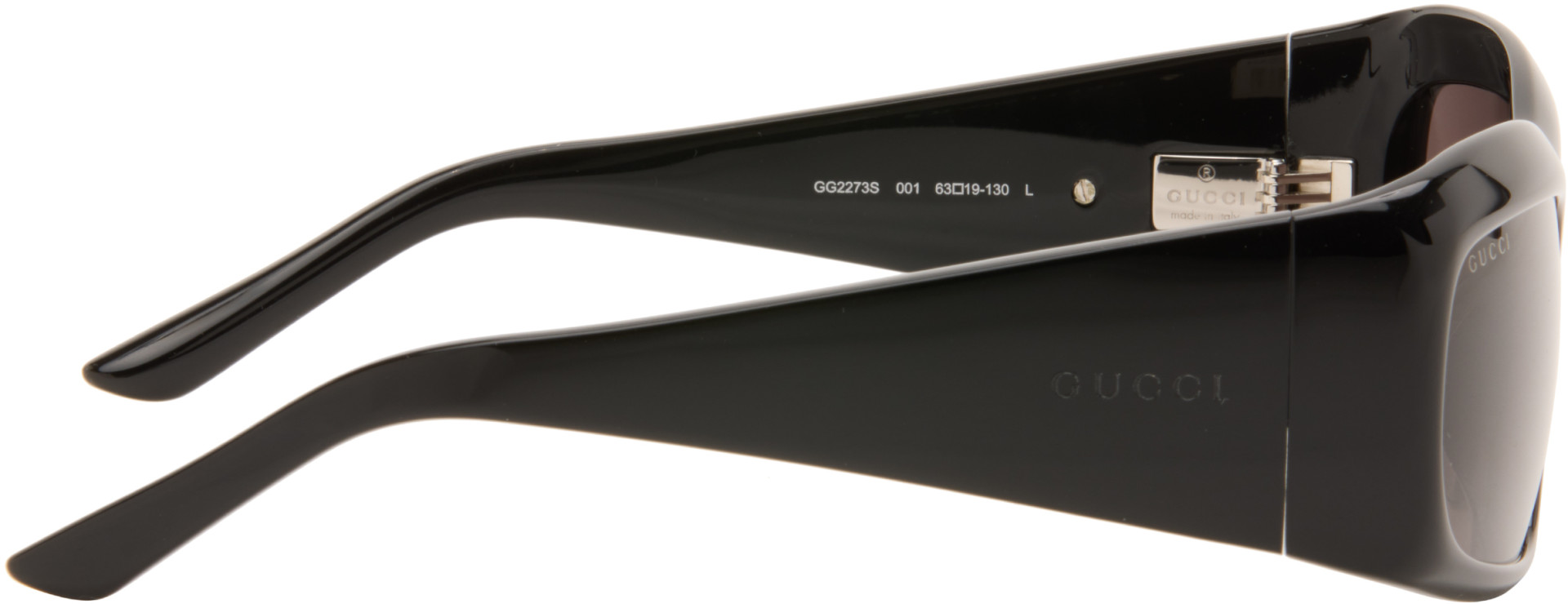 Gucci - Black Rectangular Frame Sunglasses
