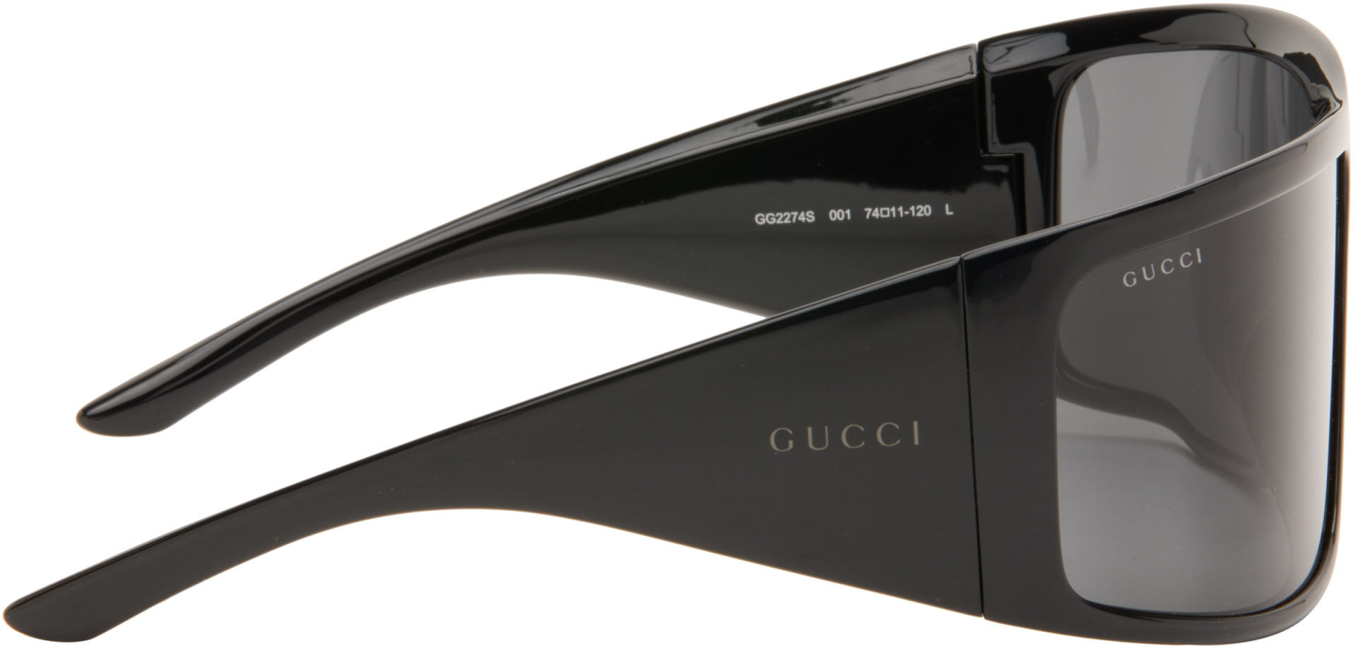 Gucci - Black Mask Frame Sunglasses