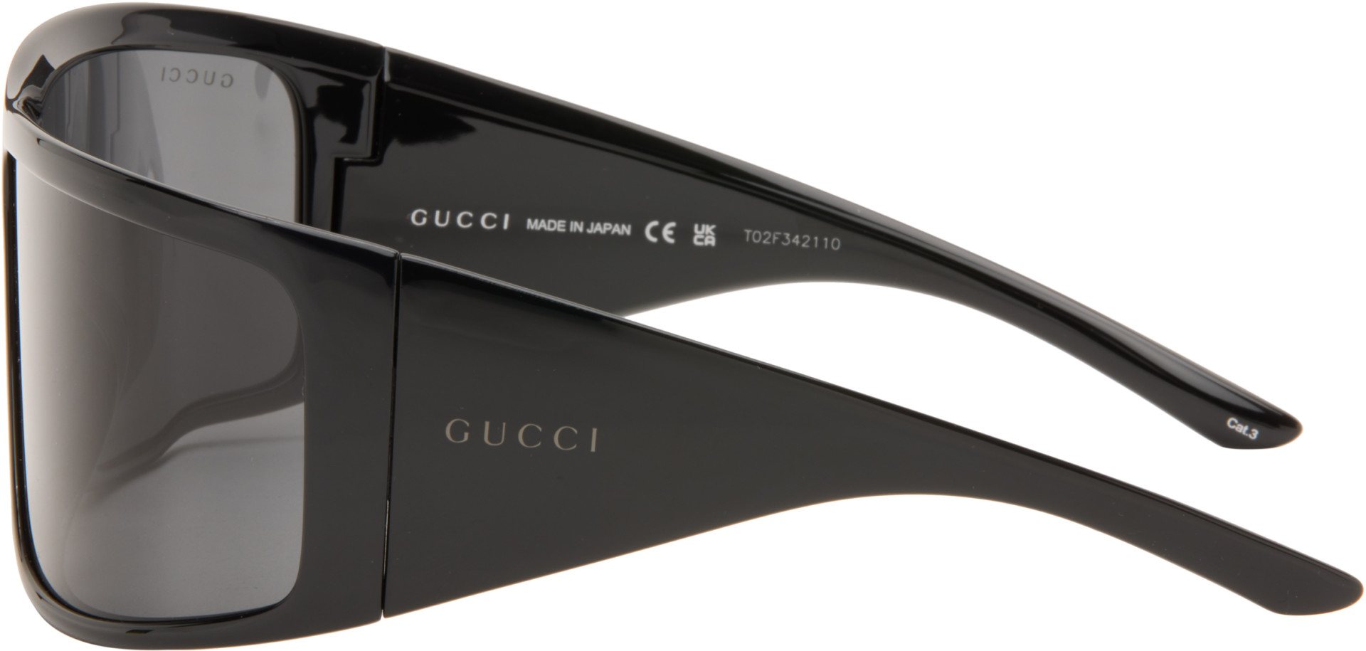 Gucci - Black Mask Frame Sunglasses