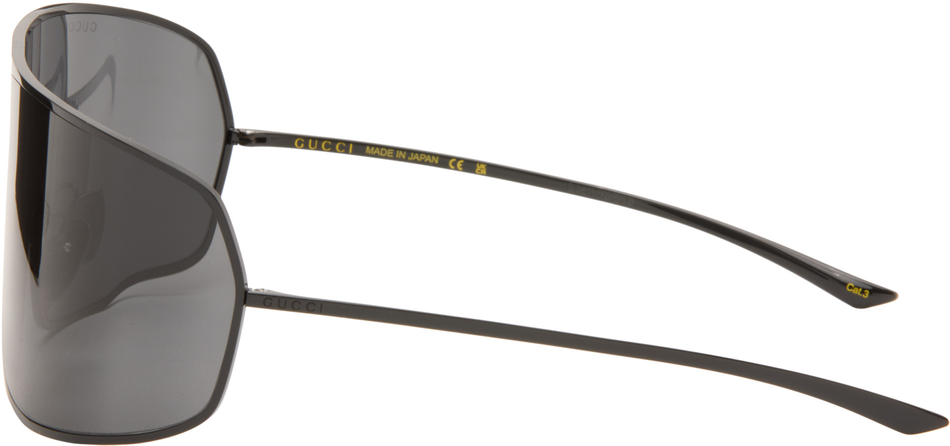 Gucci - Black Mask Frame Sunglasses