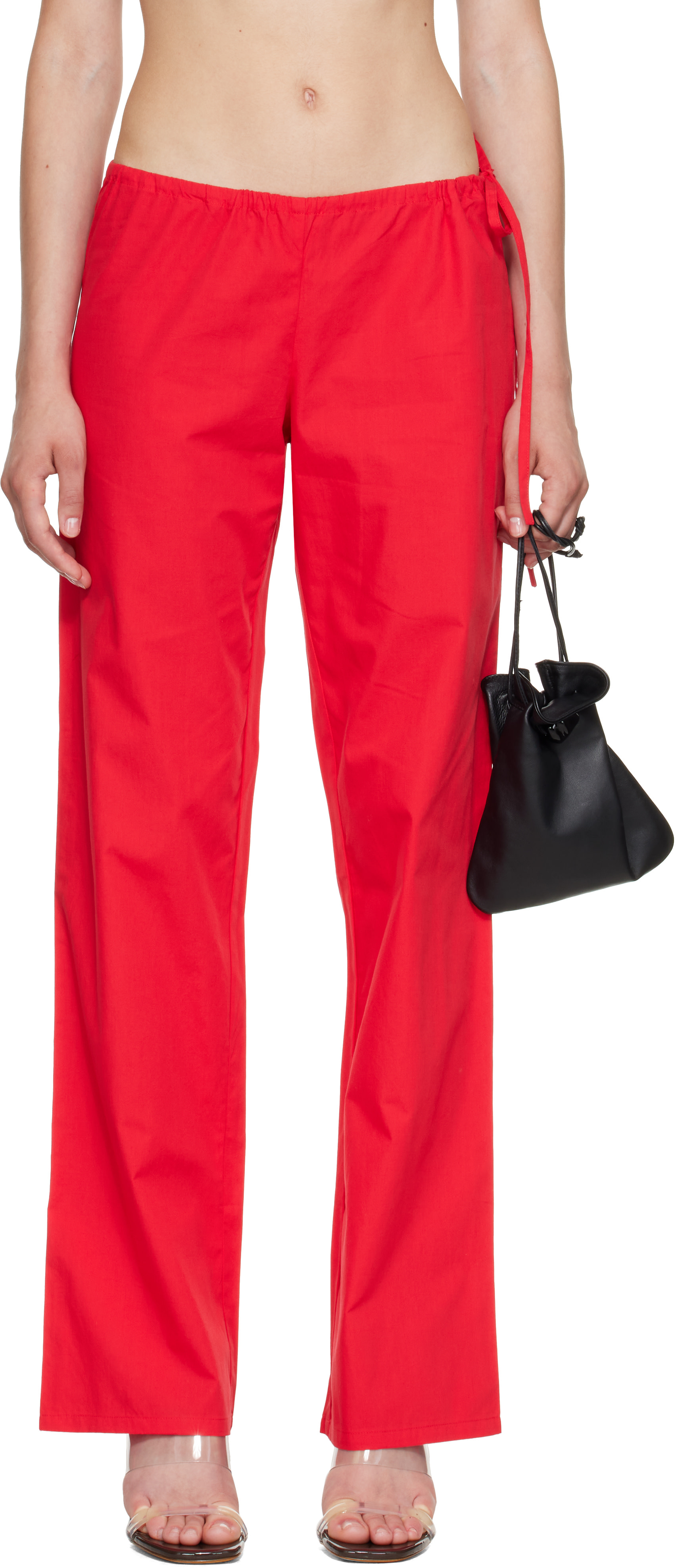 Brooke Callahan: Red Tie Lounge Pants | SSENSE