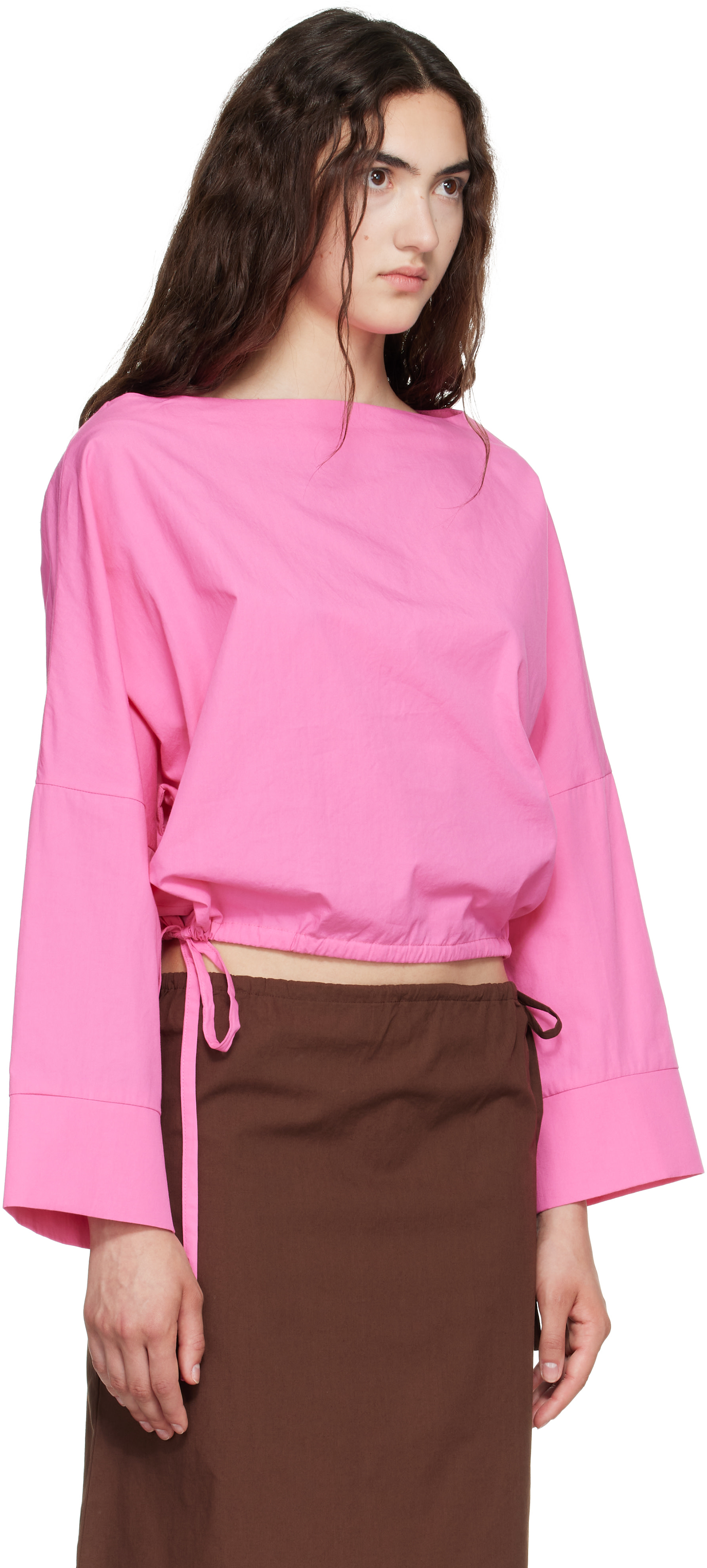 Brooke Callahan: Pink Cuff Top | SSENSE