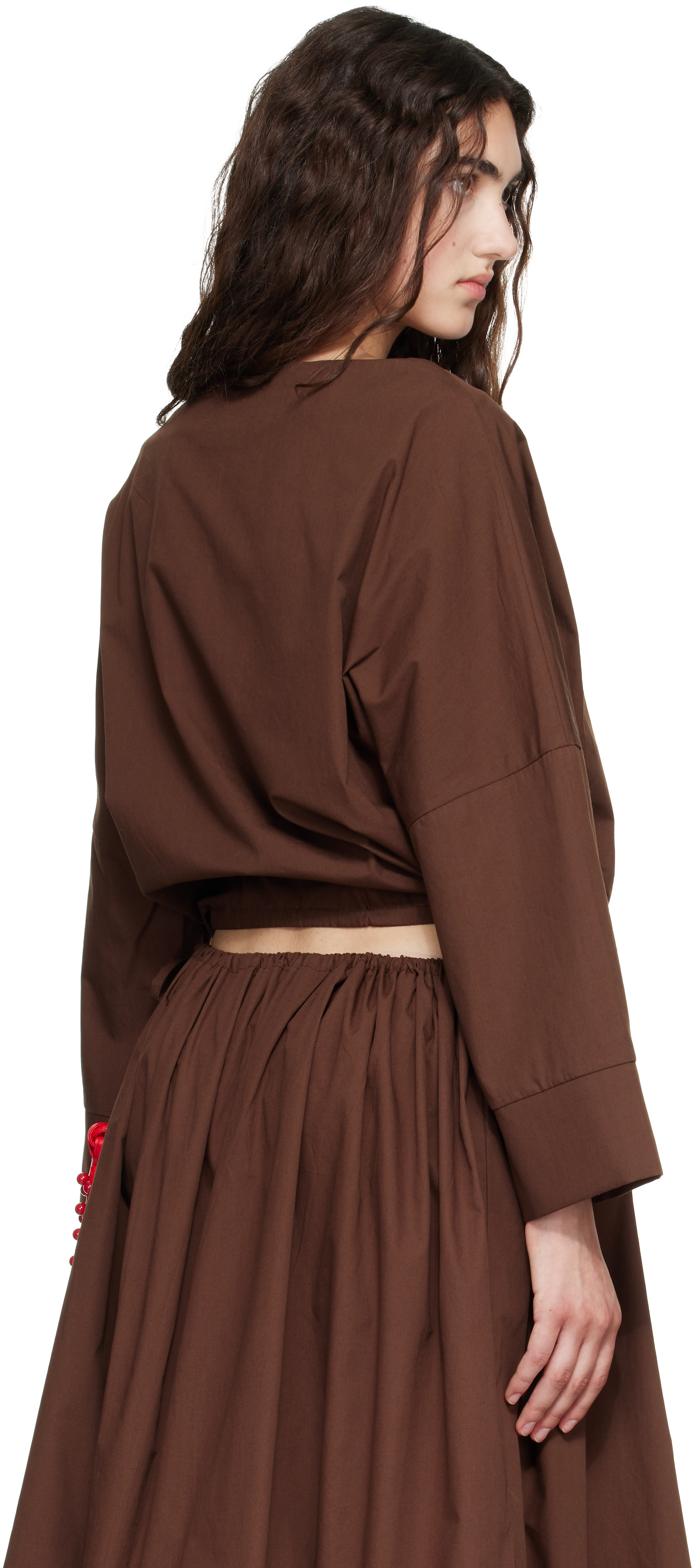 Brooke Callahan: Brown Cuff Top | SSENSE Ireland