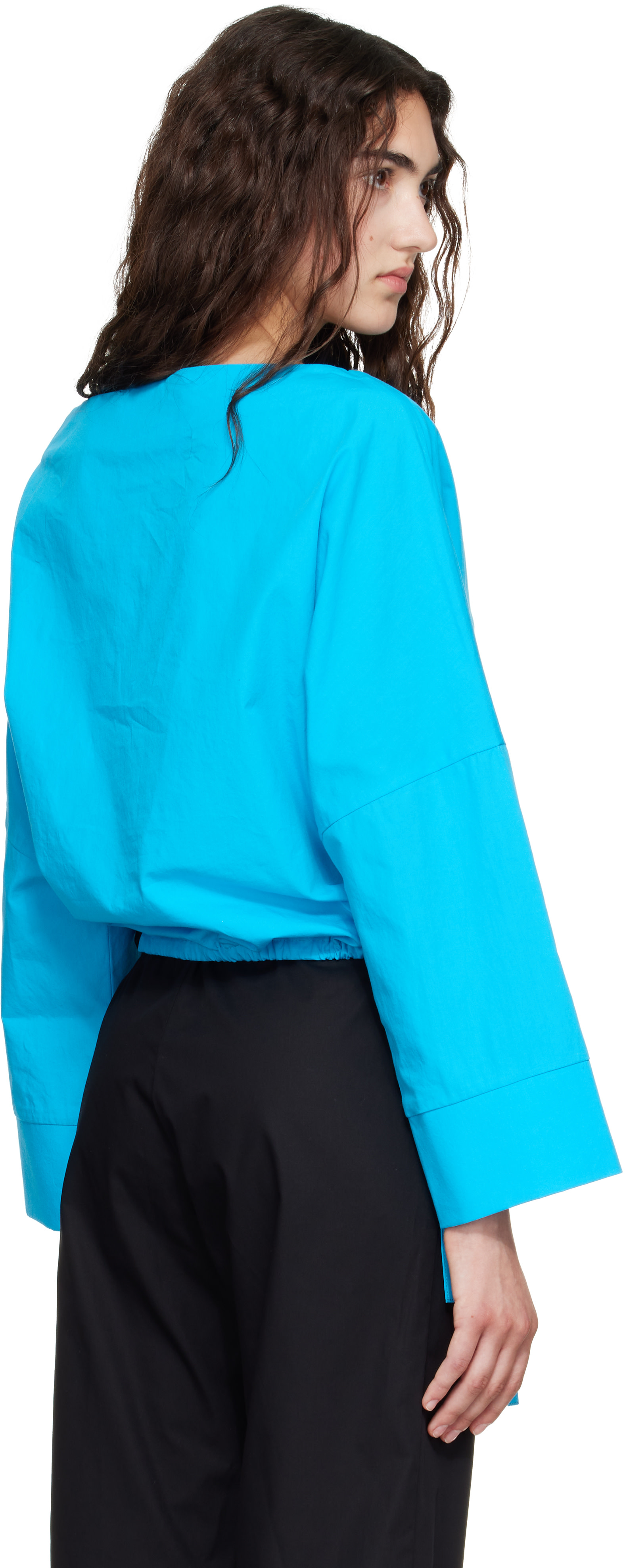 Brooke Callahan: Blue Cuff Top | SSENSE