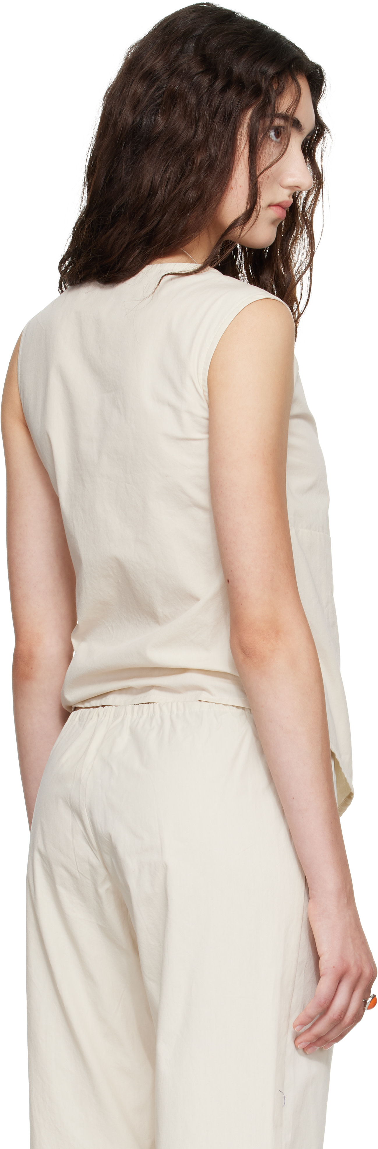 Brooke Callahan - Haut cache-cœur beige