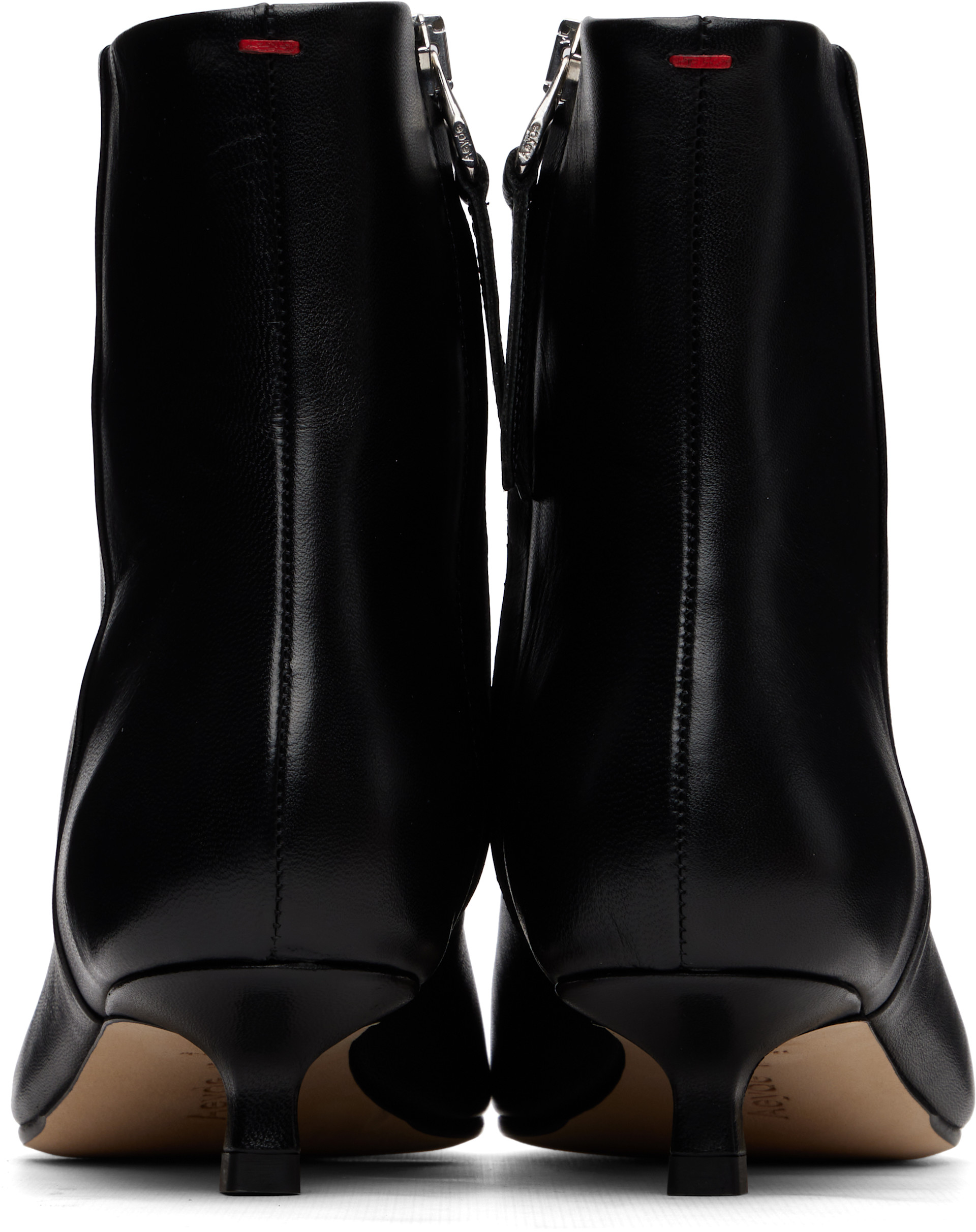 Aeyde - Bottines Sofie noires en cuir