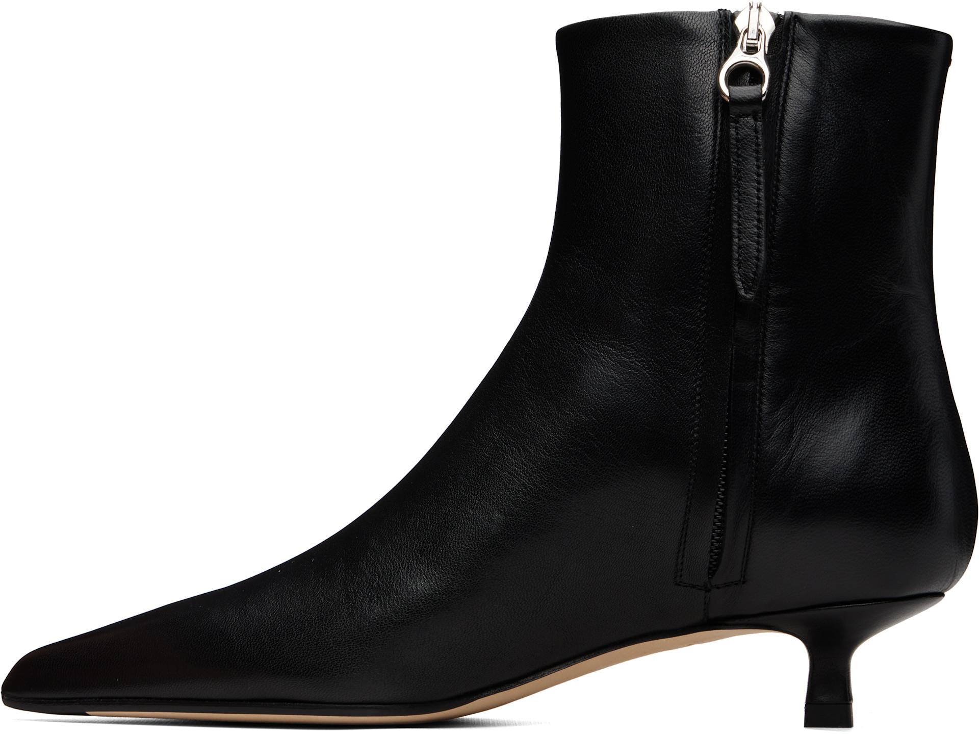 Aeyde - Bottines Sofie noires en cuir
