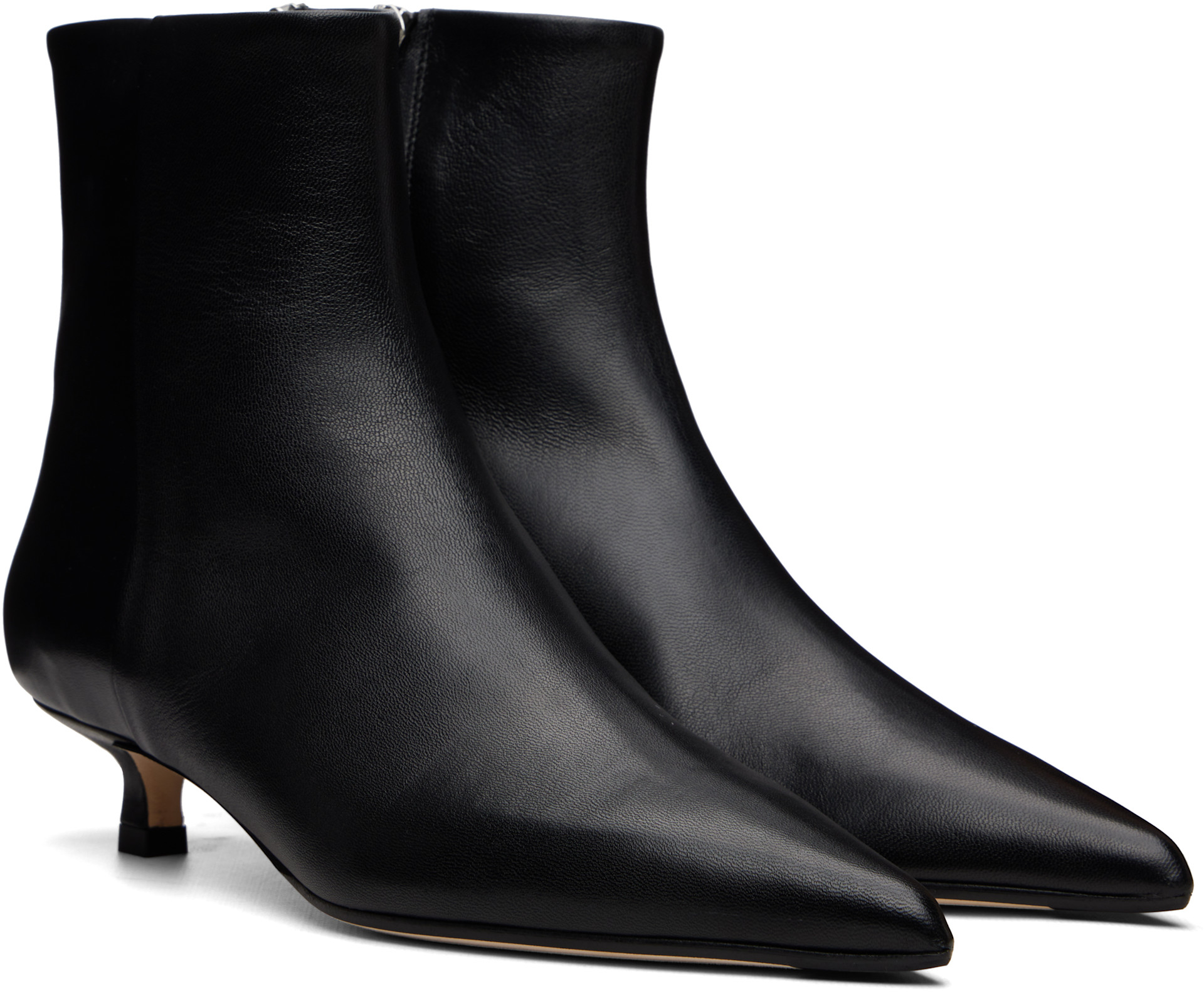 Aeyde - Bottines Sofie noires en cuir