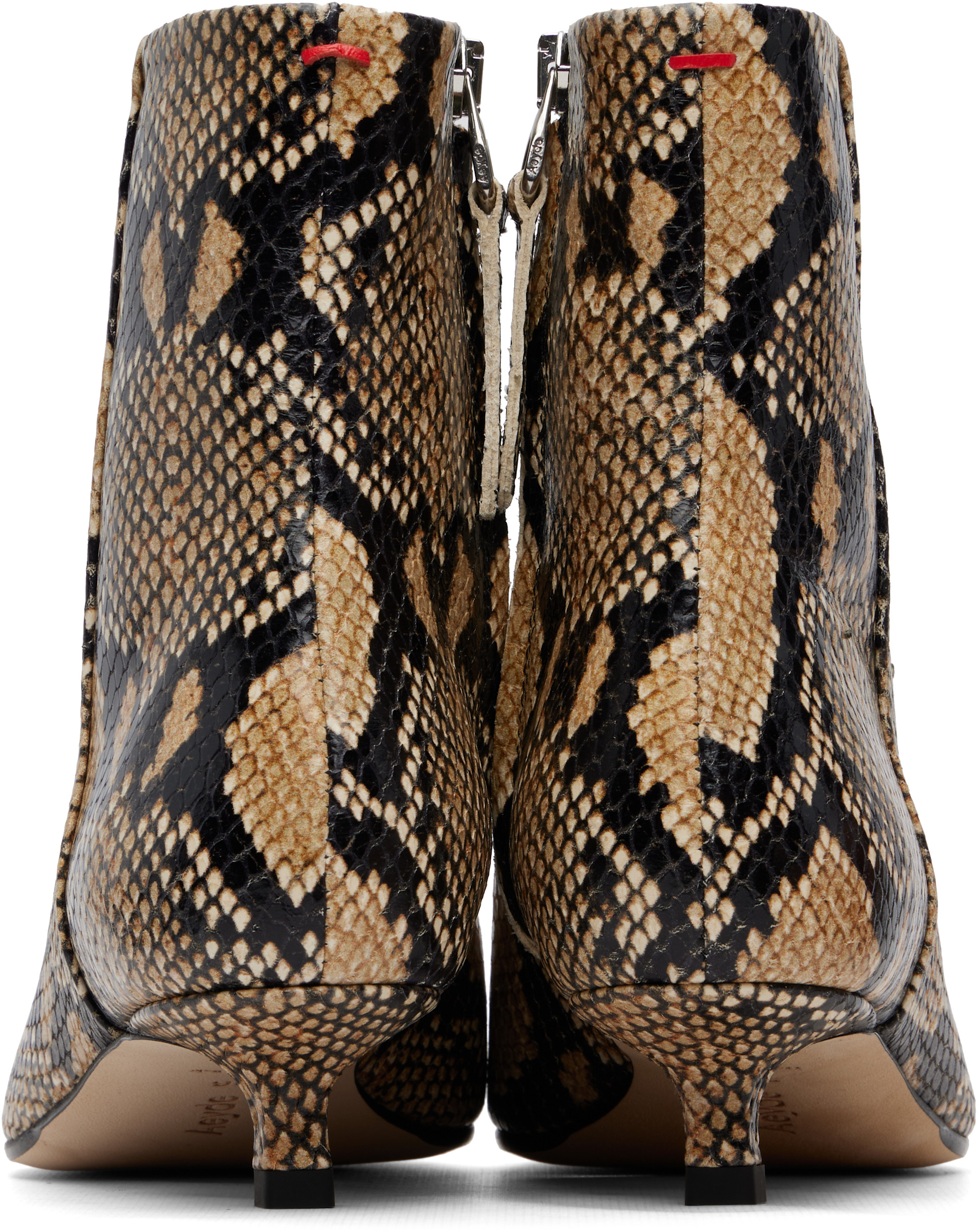 Aeyde - Beige Sofie Leather Ankle Boots