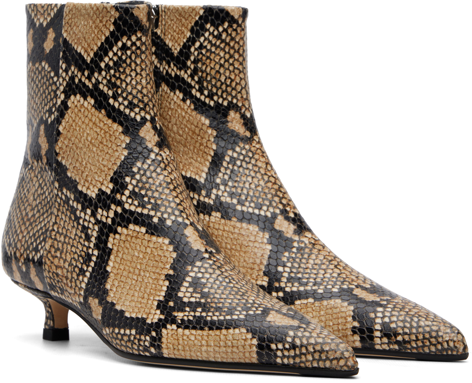 Aeyde - Beige Sofie Leather Ankle Boots