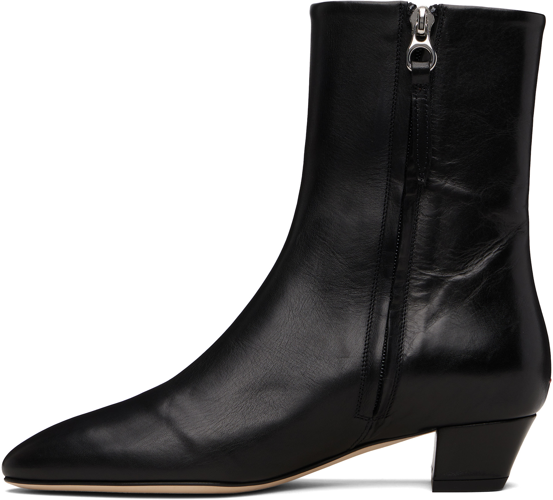 Aeyde - Bottines Yasmin noires en cuir