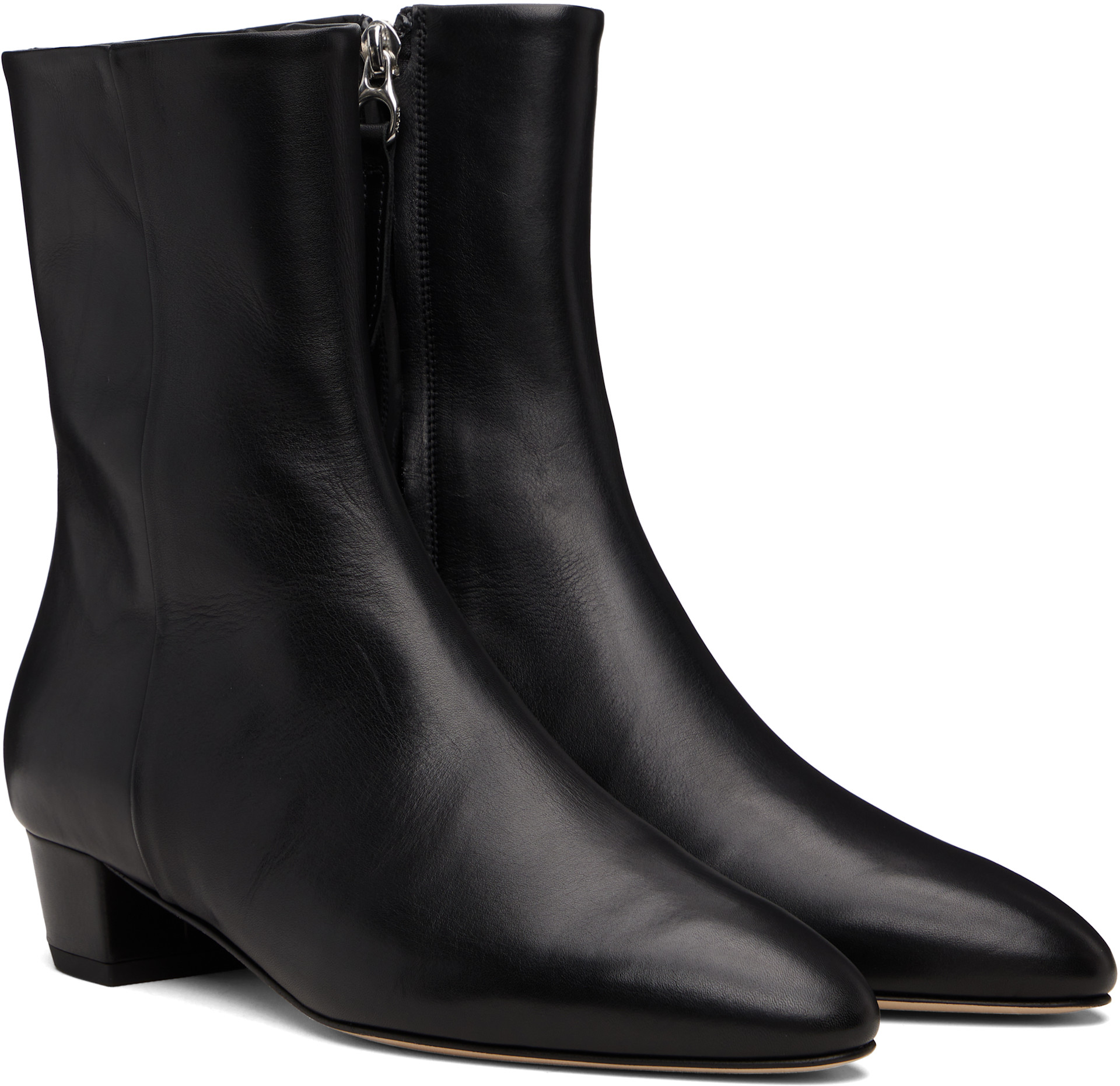 Aeyde - Bottines Yasmin noires en cuir