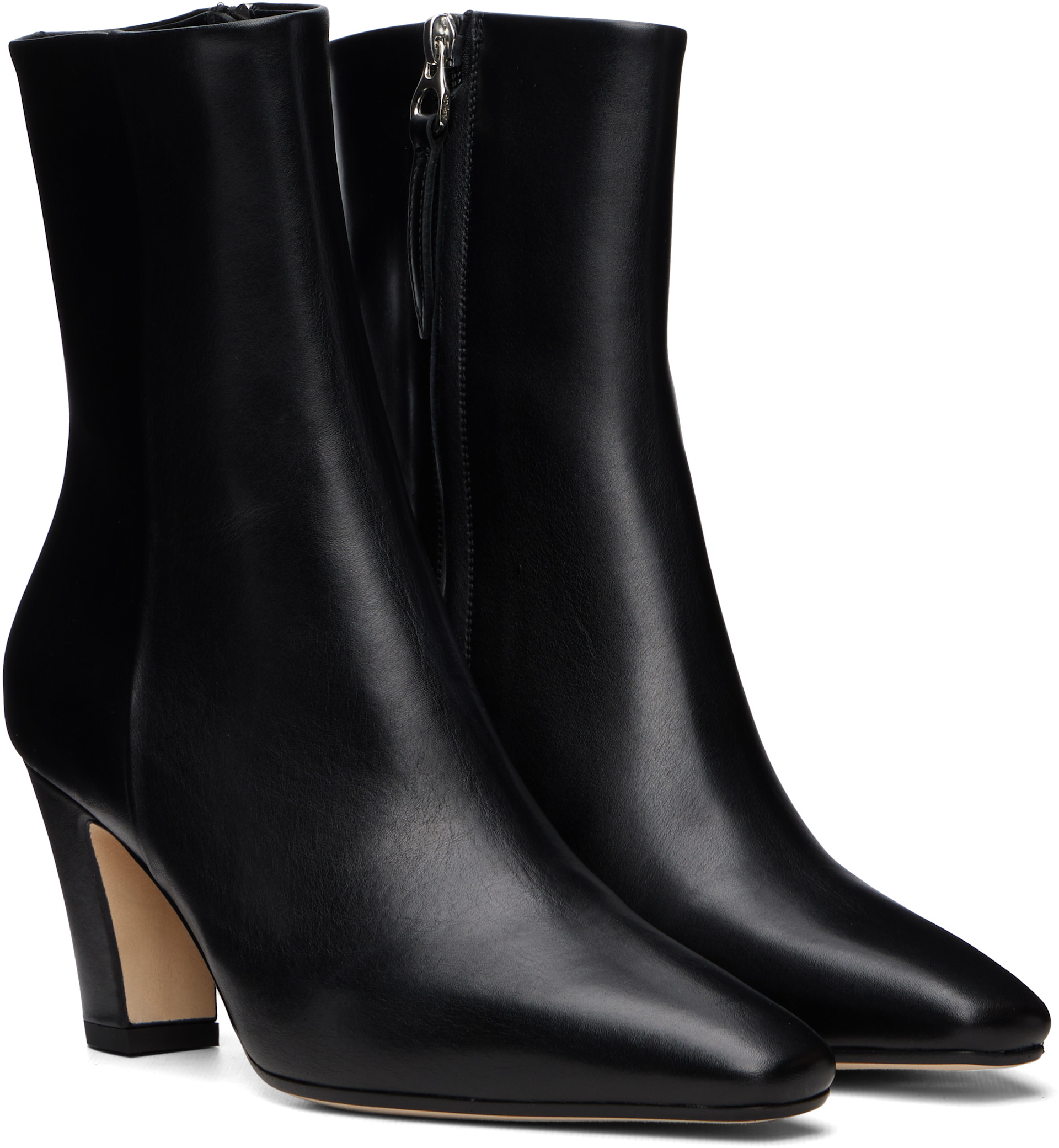 Aeyde: Black Maris Calf Leather Boots | SSENSE