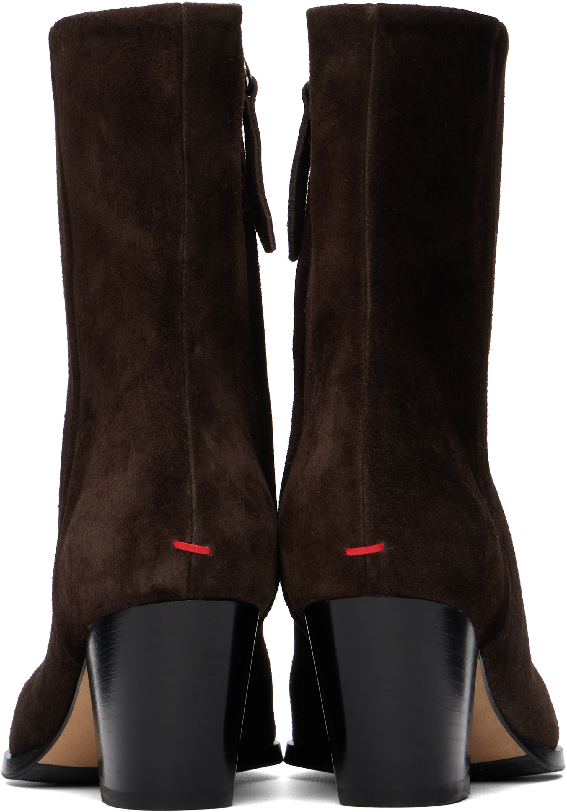 Aeyde - Bottes Hedvig brunes en suède
