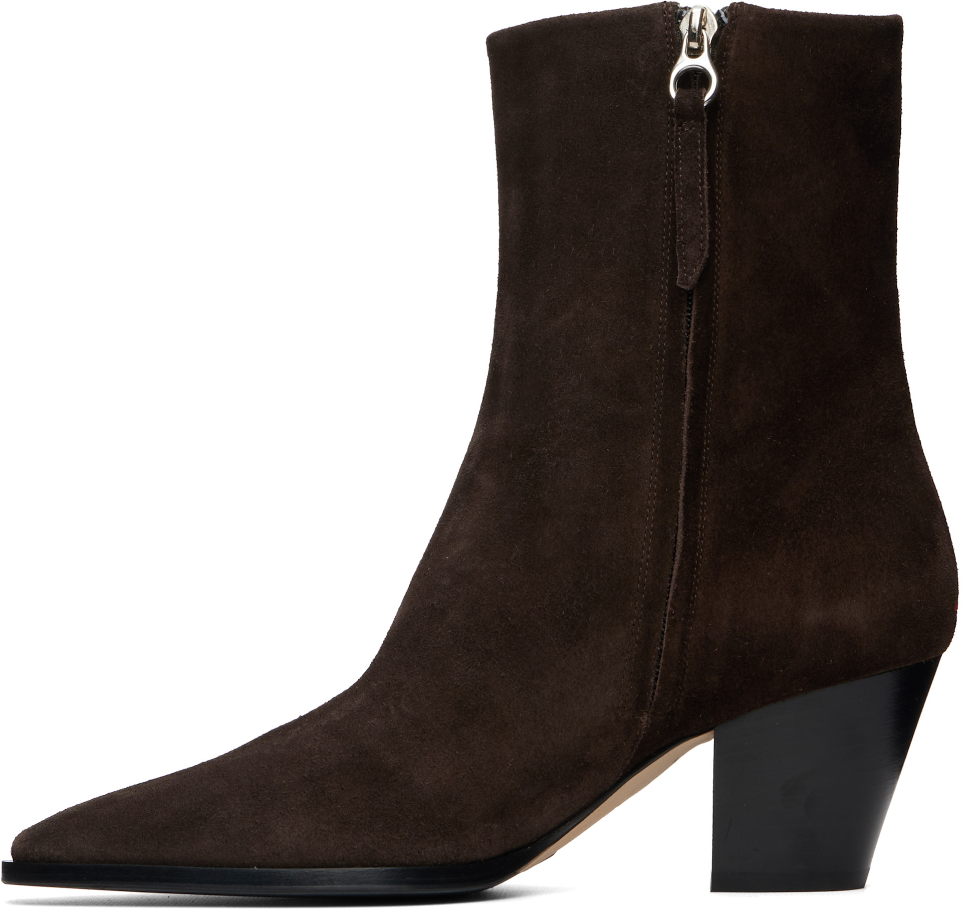 Aeyde - Bottes Hedvig brunes en suède