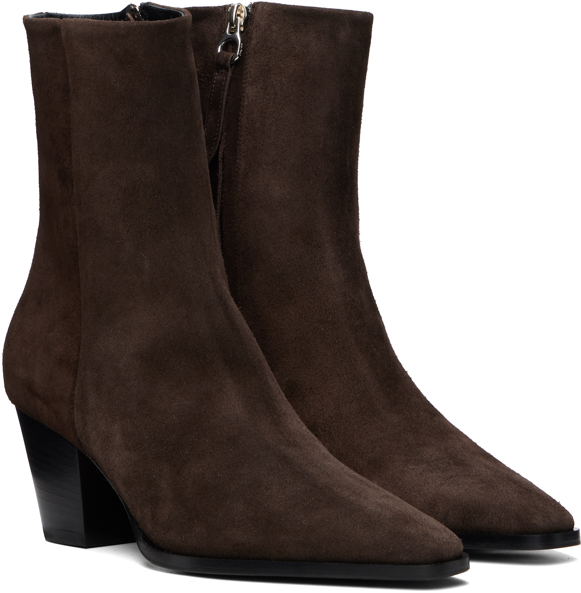 Aeyde - Bottes Hedvig brunes en suède