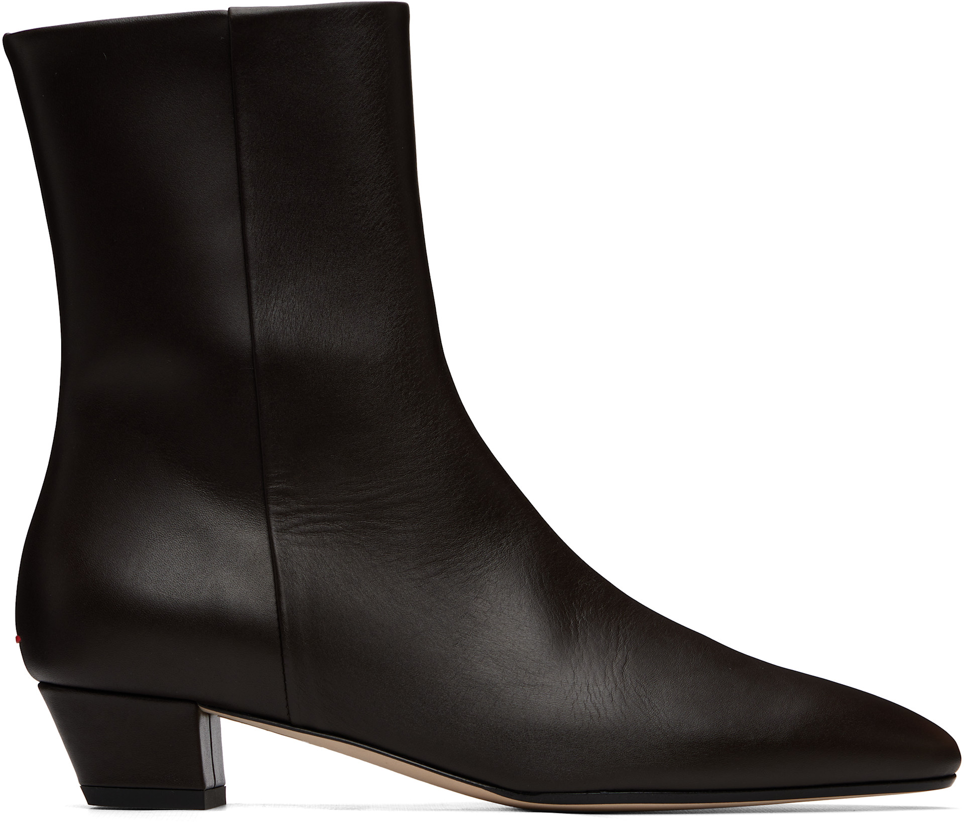 Aeyde - Bottines Yasmin brunes en cuir