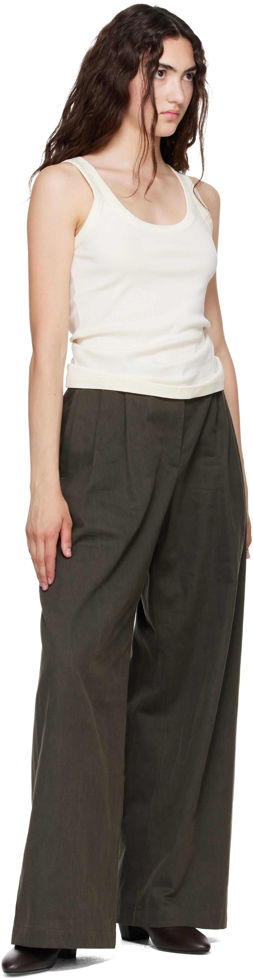 Aeyde - Bottines Yasmin brunes en cuir
