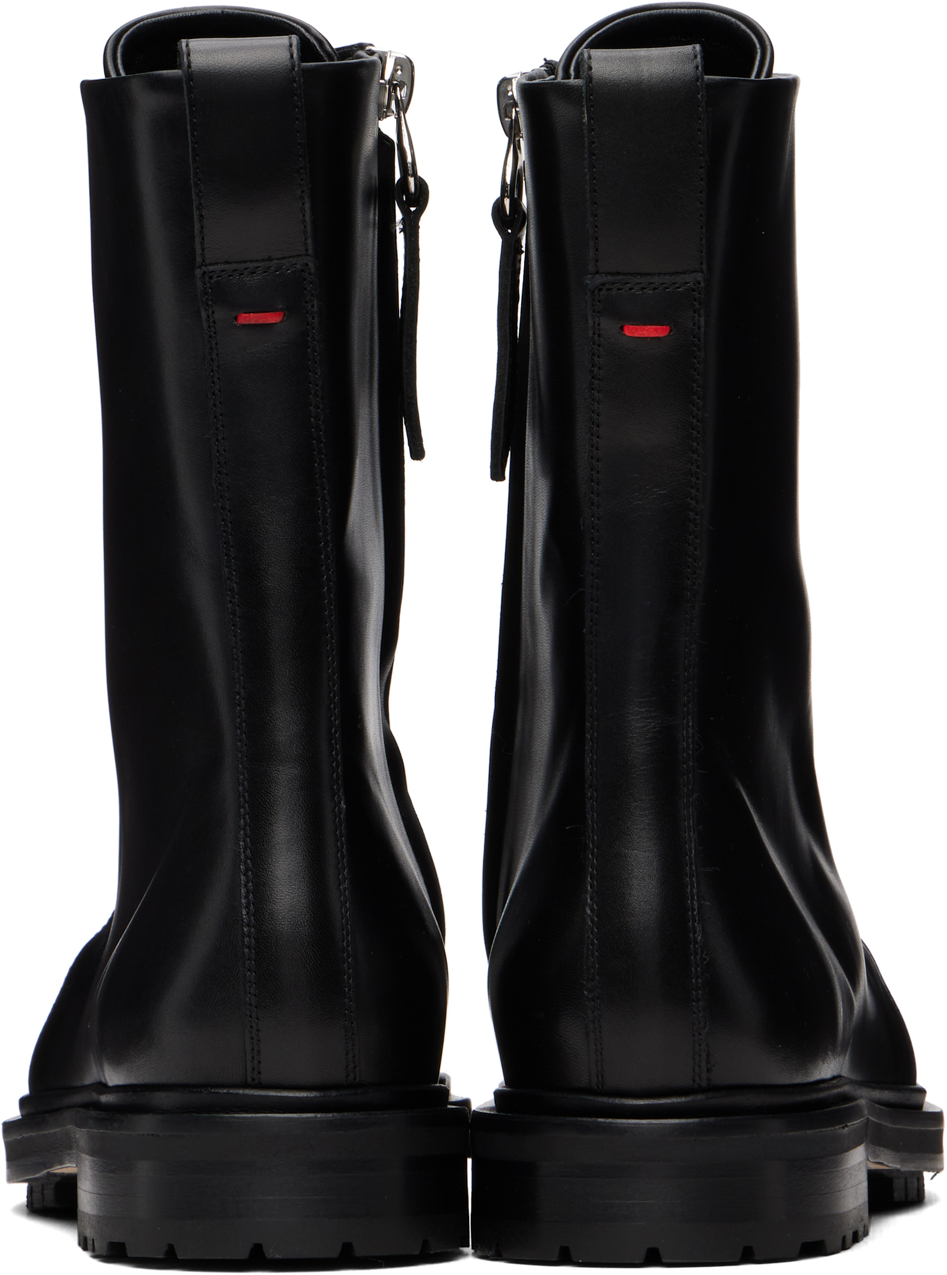 Aeyde - Bottines Tate noires à laçage
