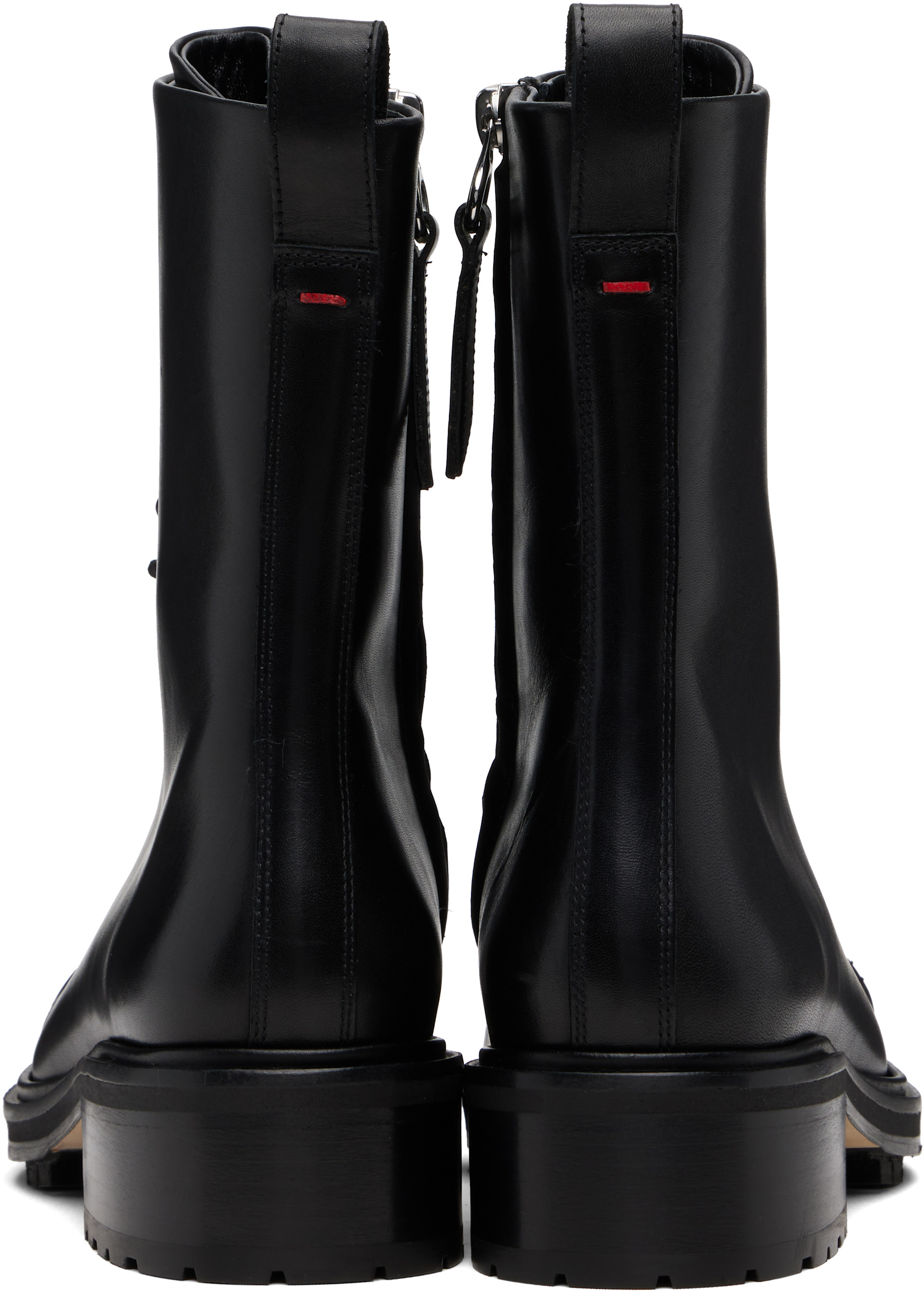 Aeyde - Bottines Isa noires à laçage