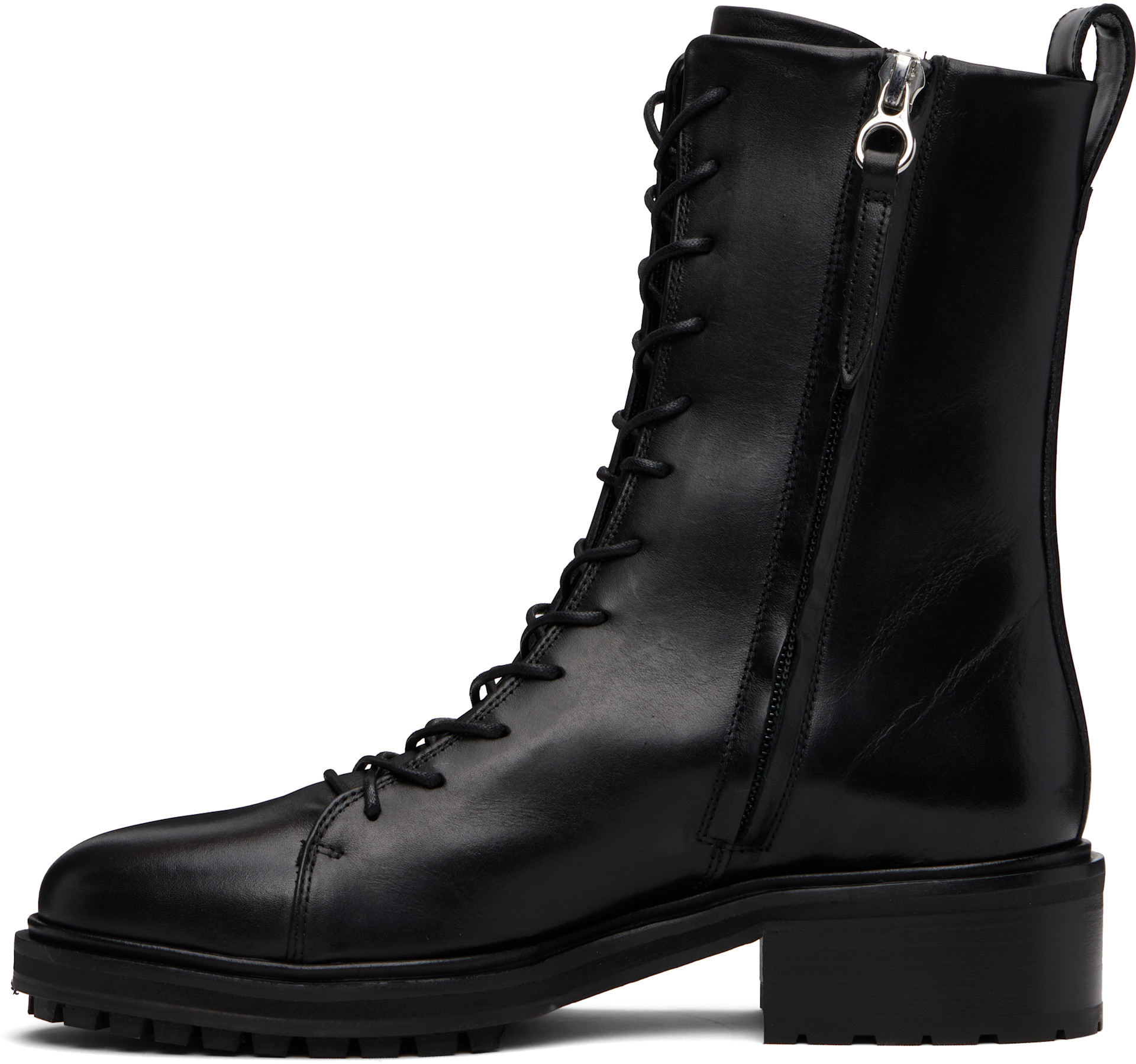 Aeyde - Bottines Isa noires à laçage