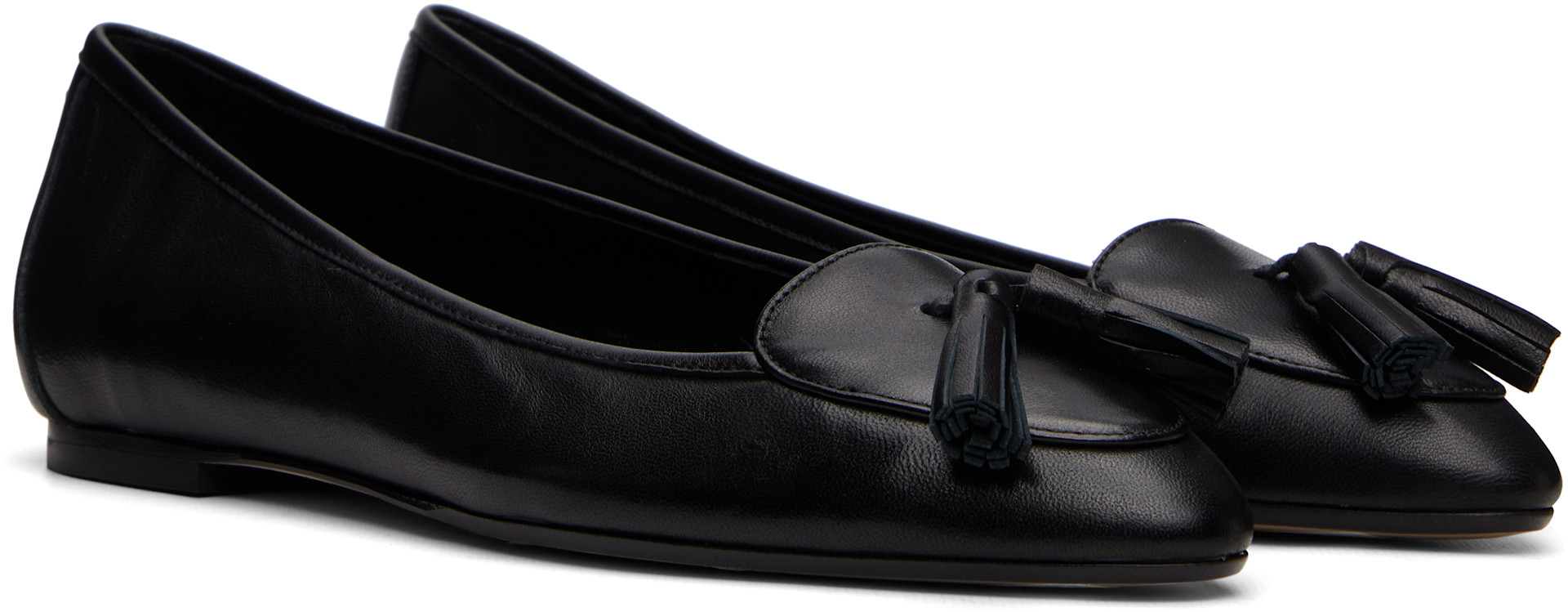 Aeyde - Ballerines Floris noires à pampilles