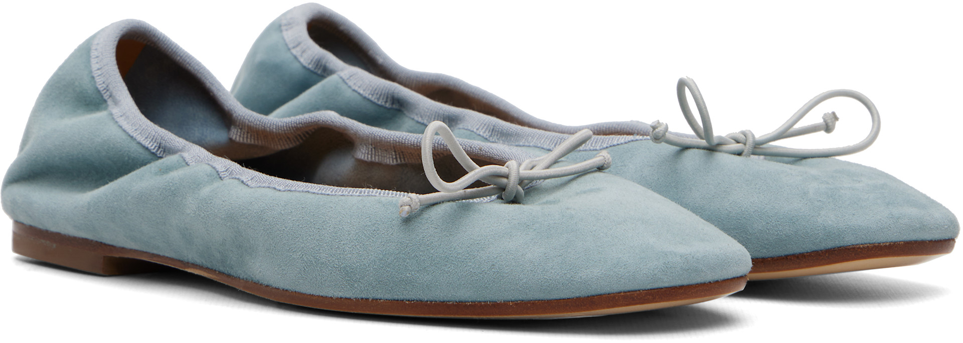 Aeyde - Ballerines Tibi bleues en suède