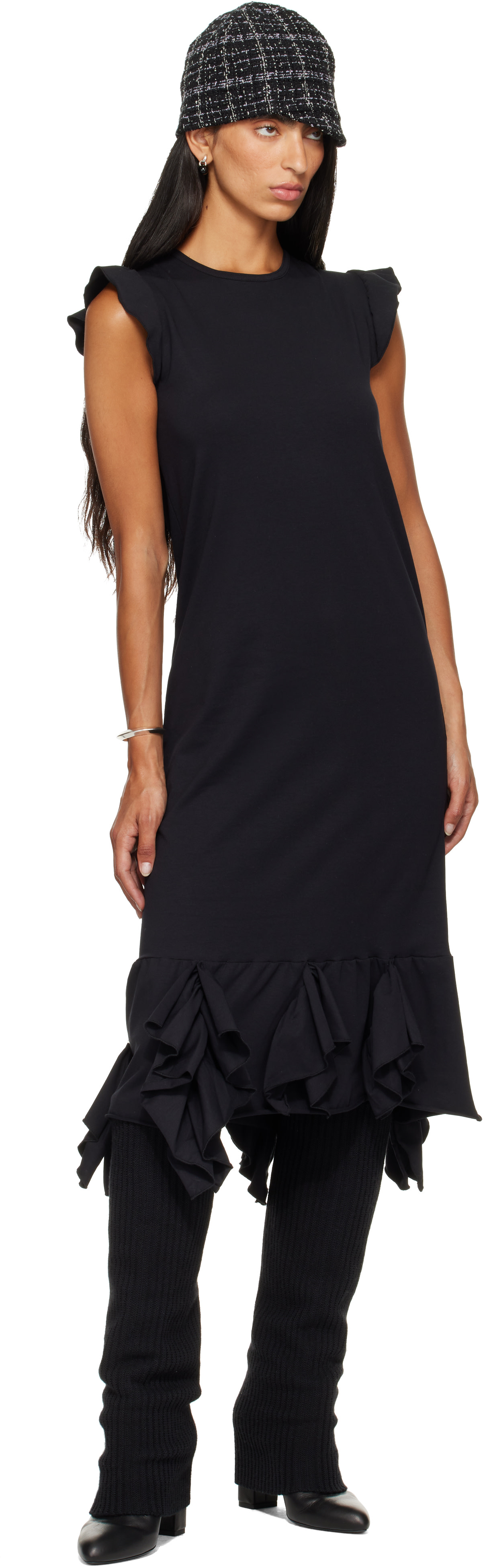 SECONDA - Robe midi Jazz noire