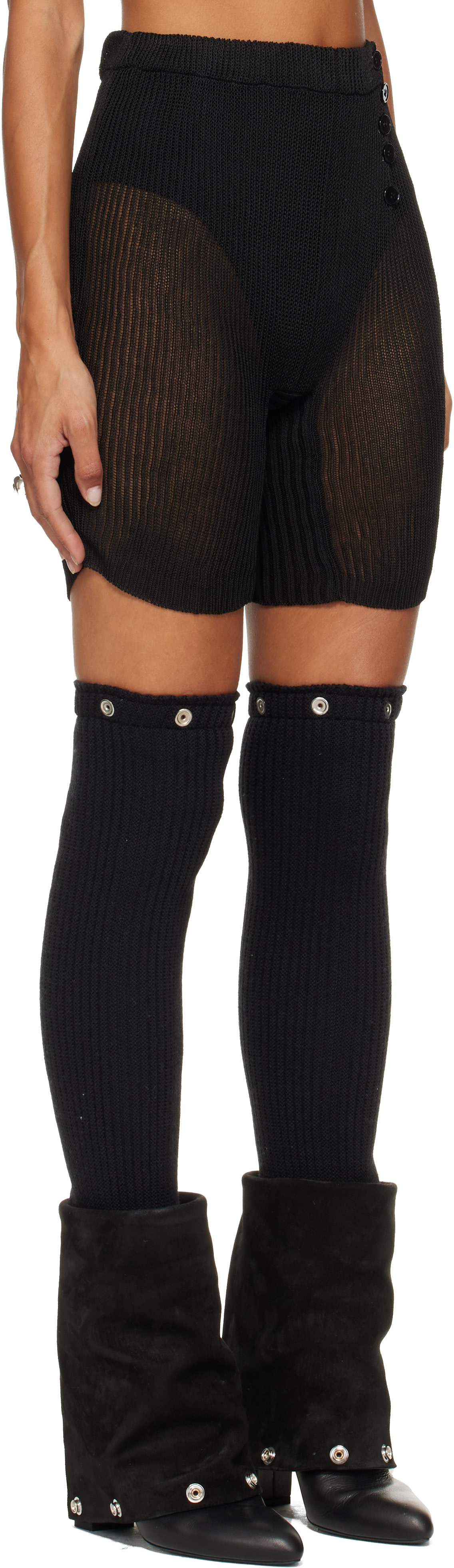 SECONDA - Short noir en tricot