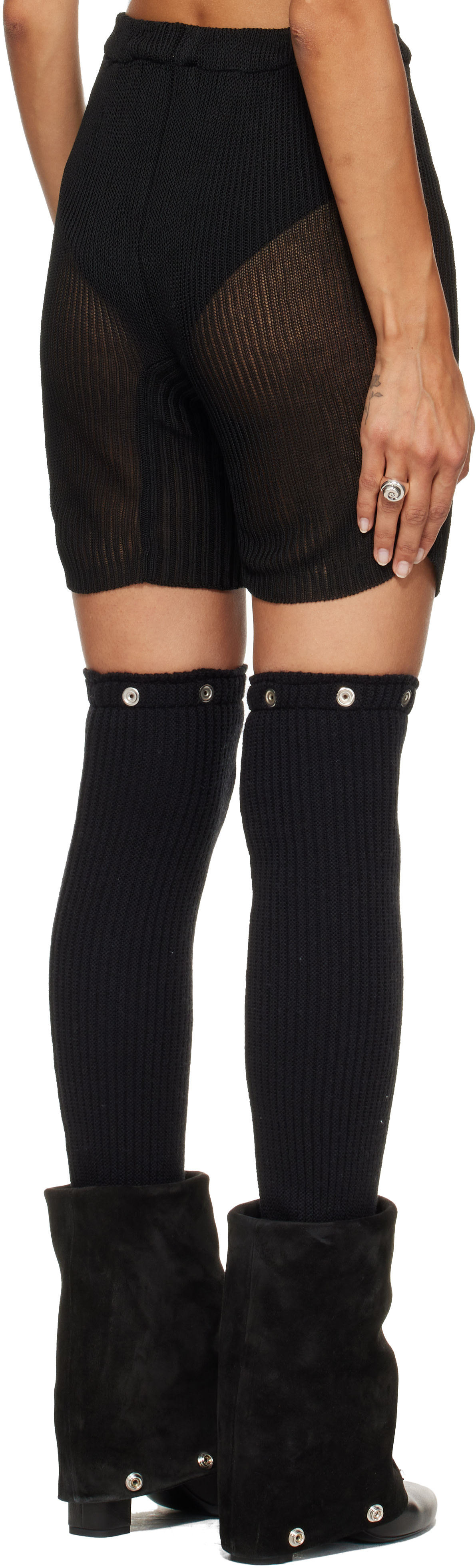 SECONDA - Short noir en tricot