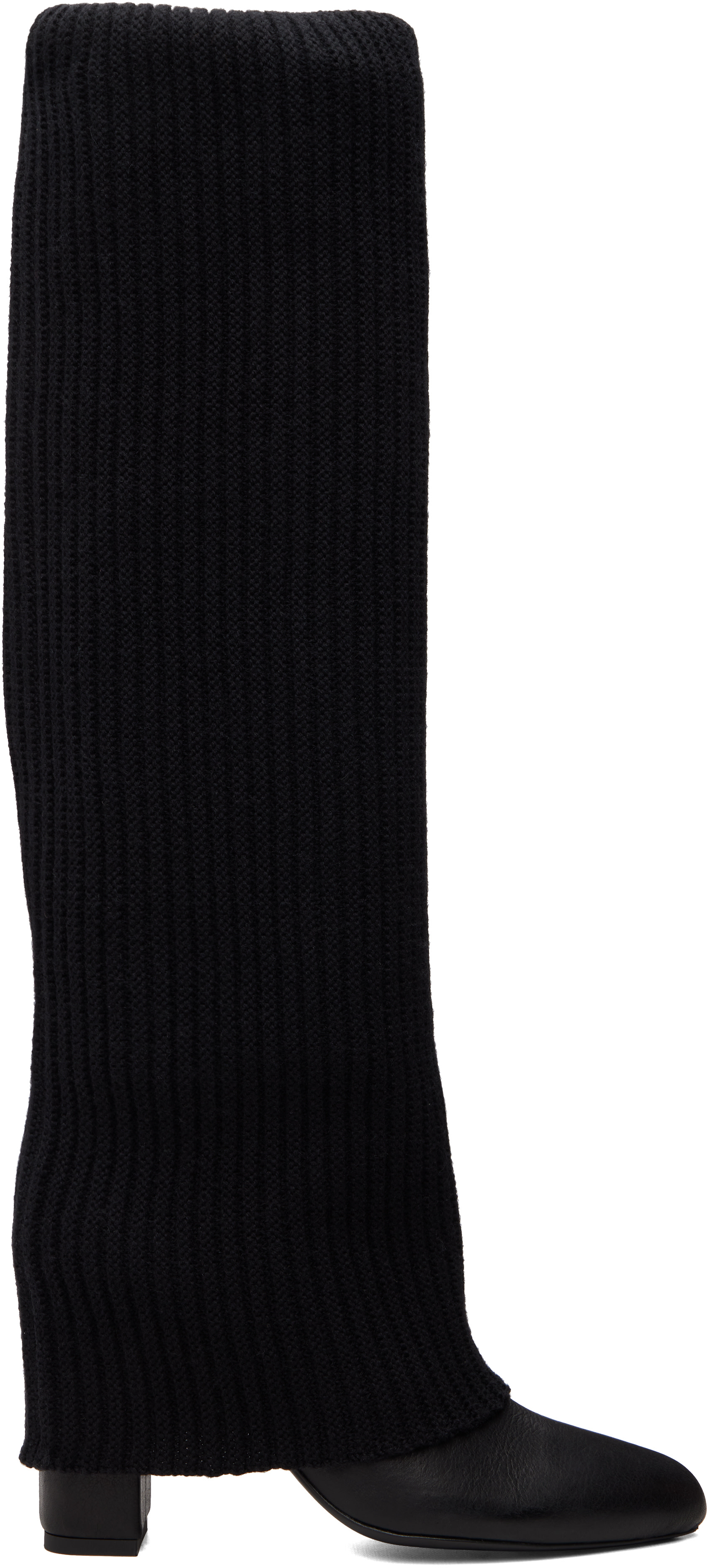 SECONDA - Black Sock Tall Boots