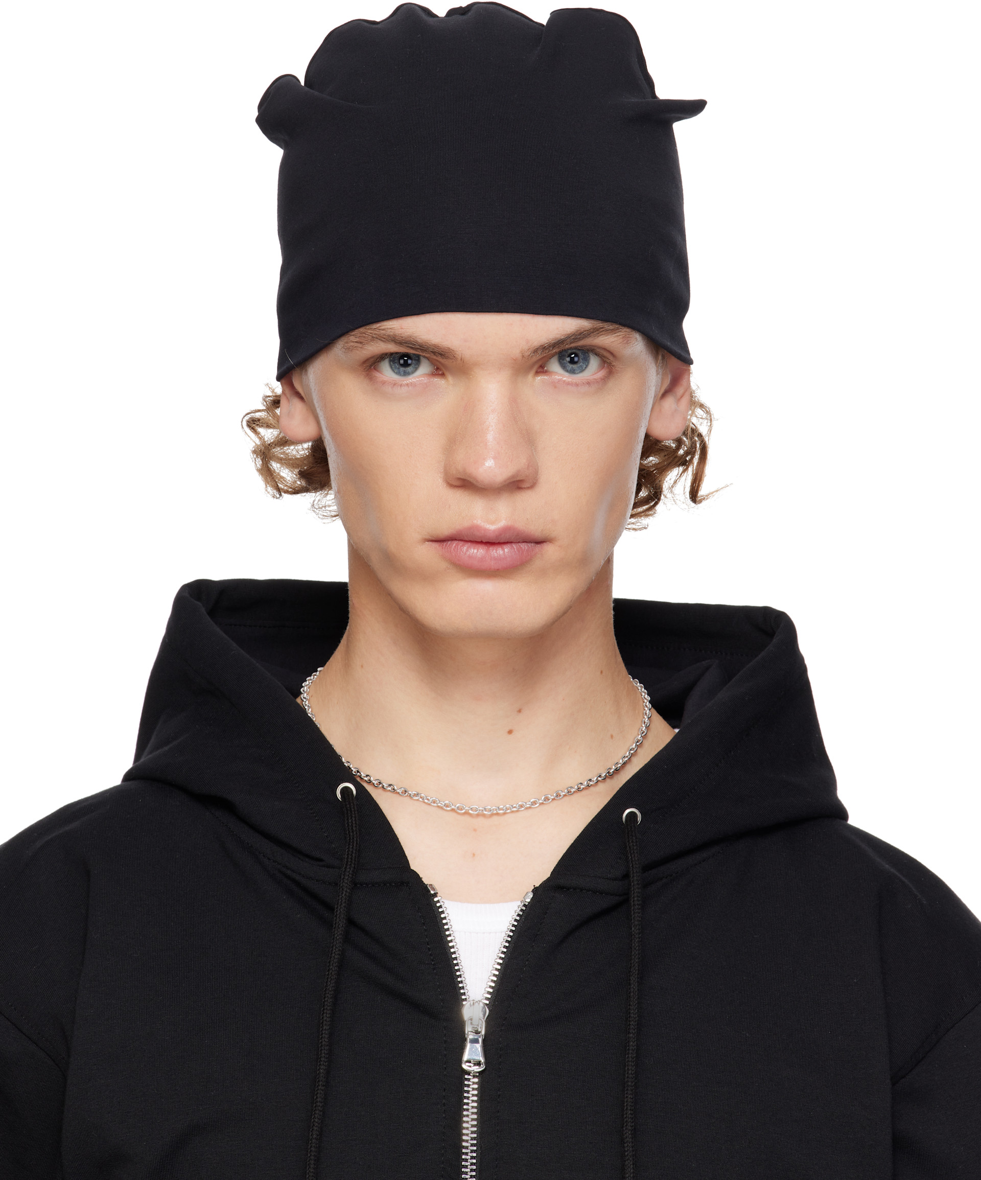 SECONDA - Black Turbo Beanie