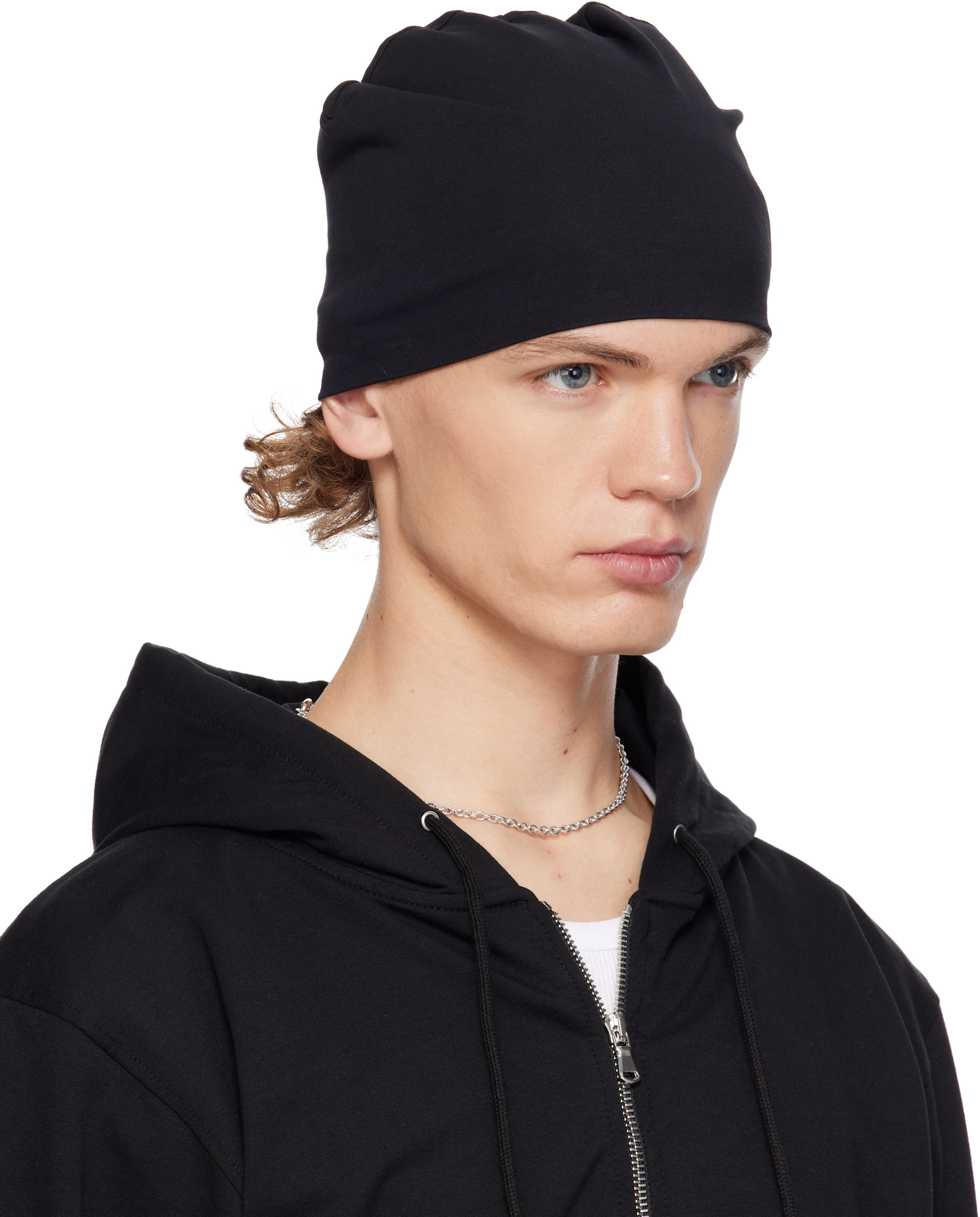 SECONDA - Black Turbo Beanie