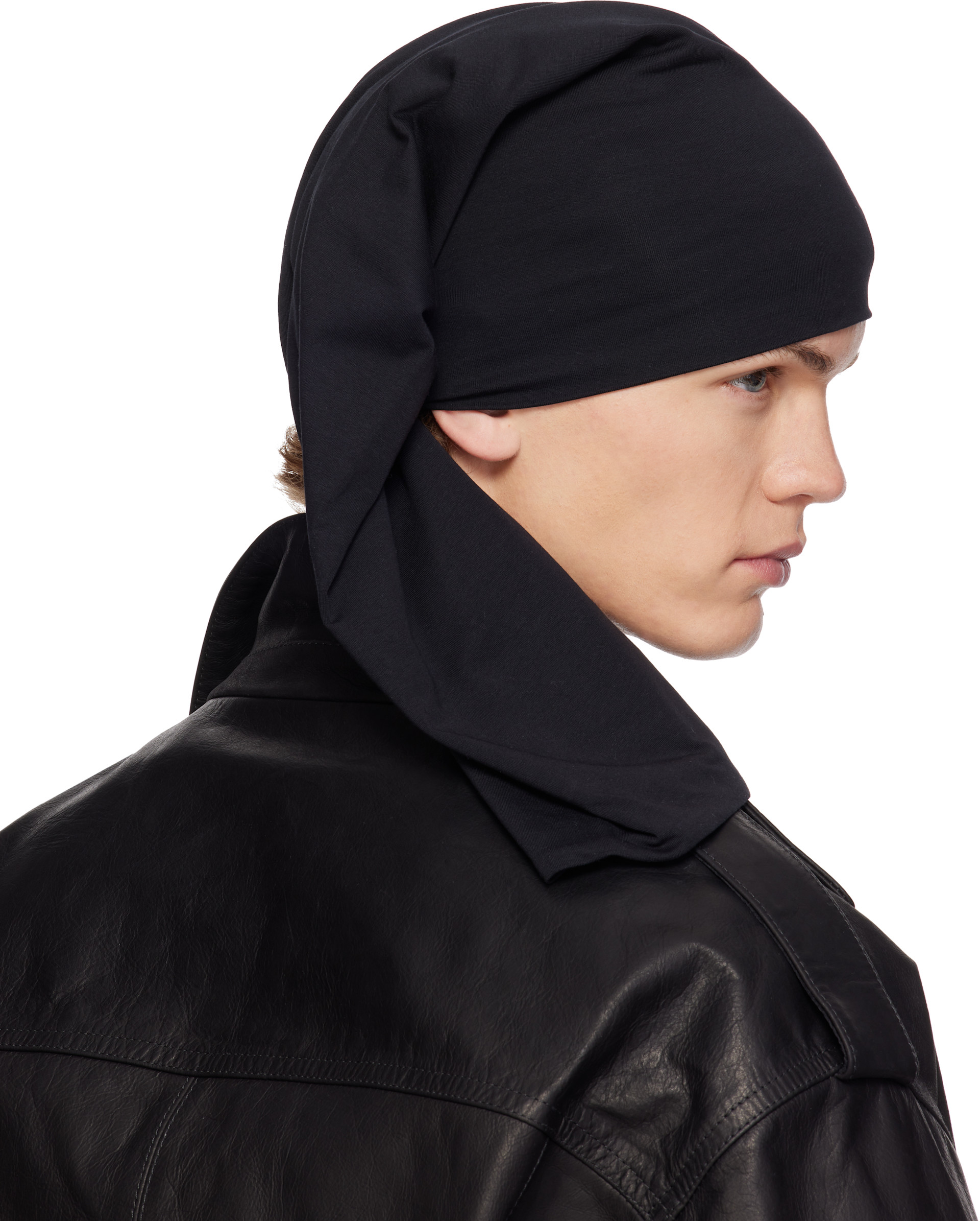 SECONDA - Black Jersey Beanie