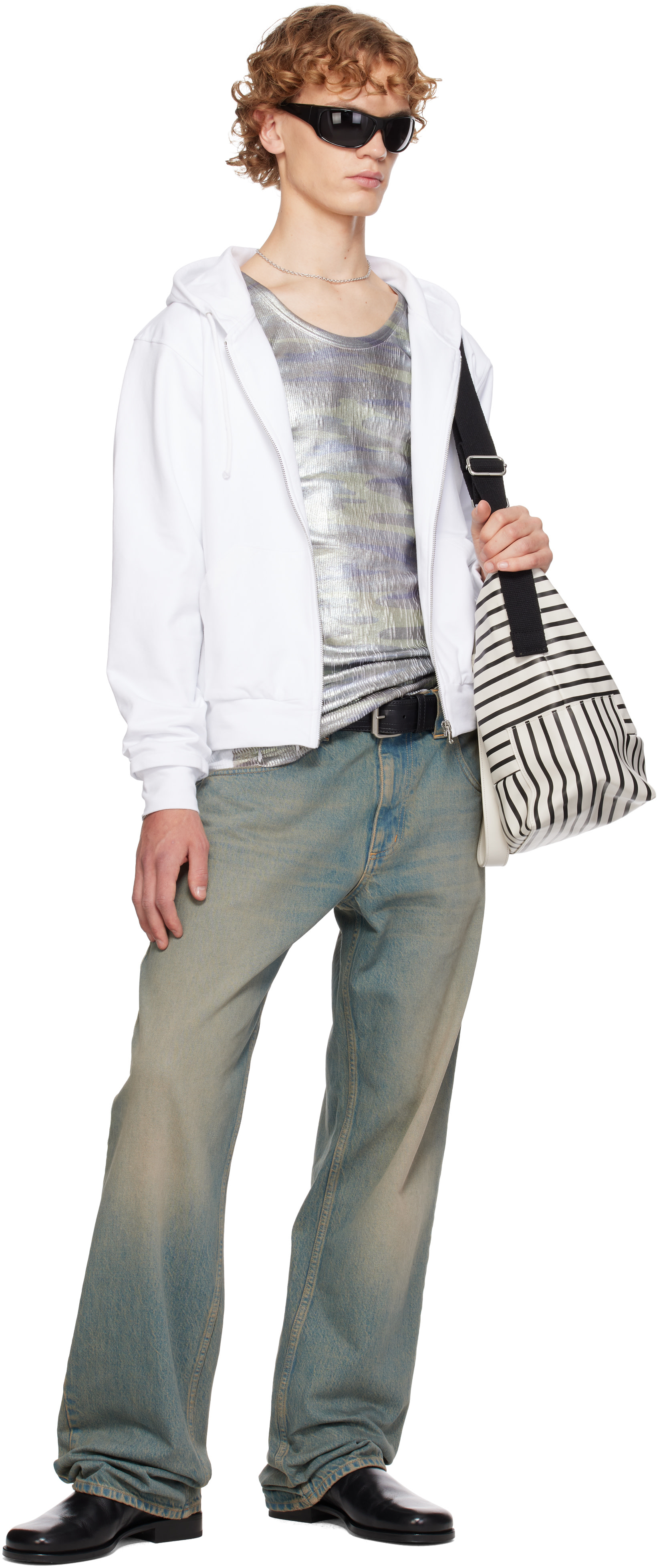 SECONDA - White & Black Sailor Bag