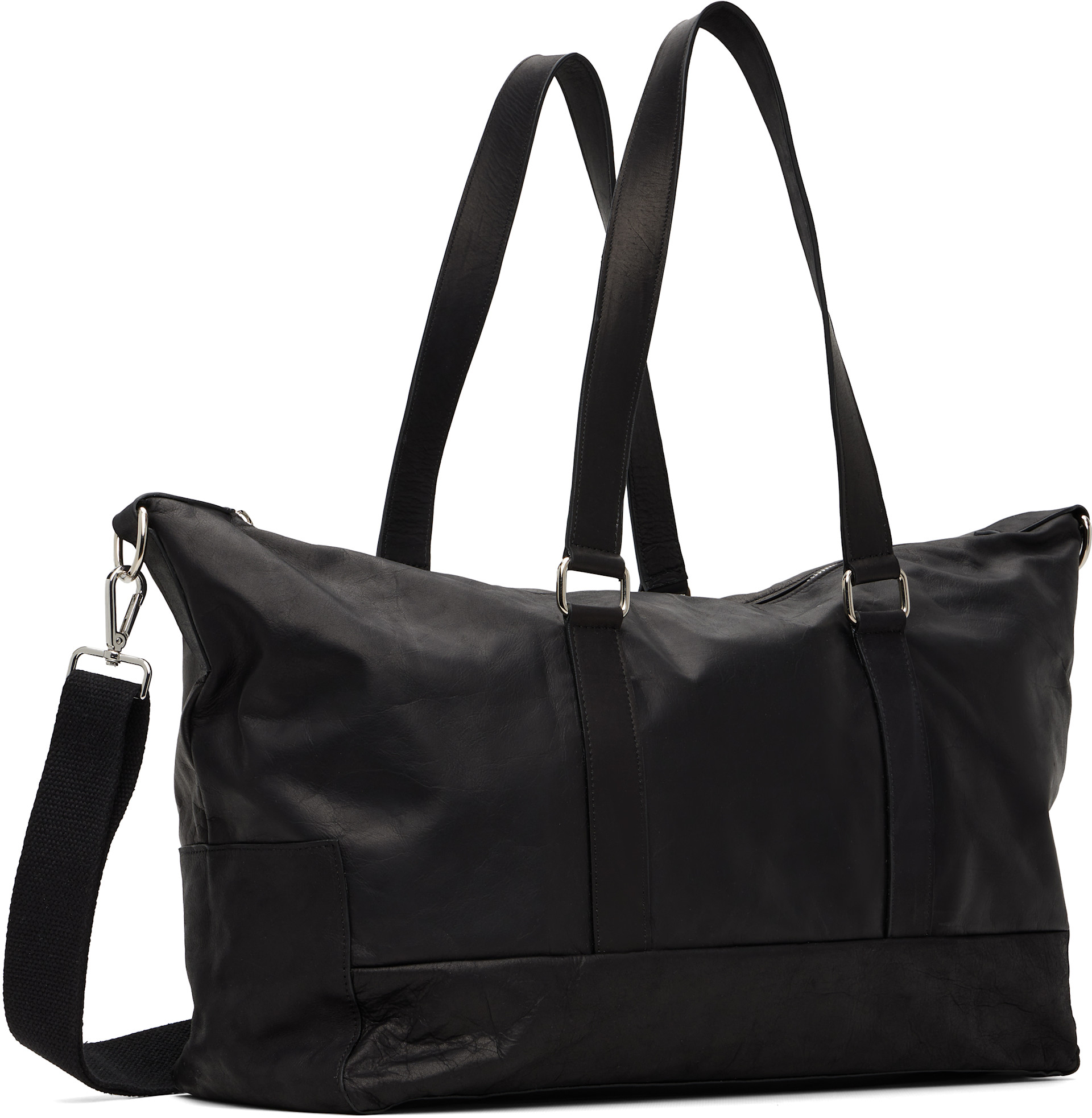 SECONDA - Sac Sailor noir en cuir