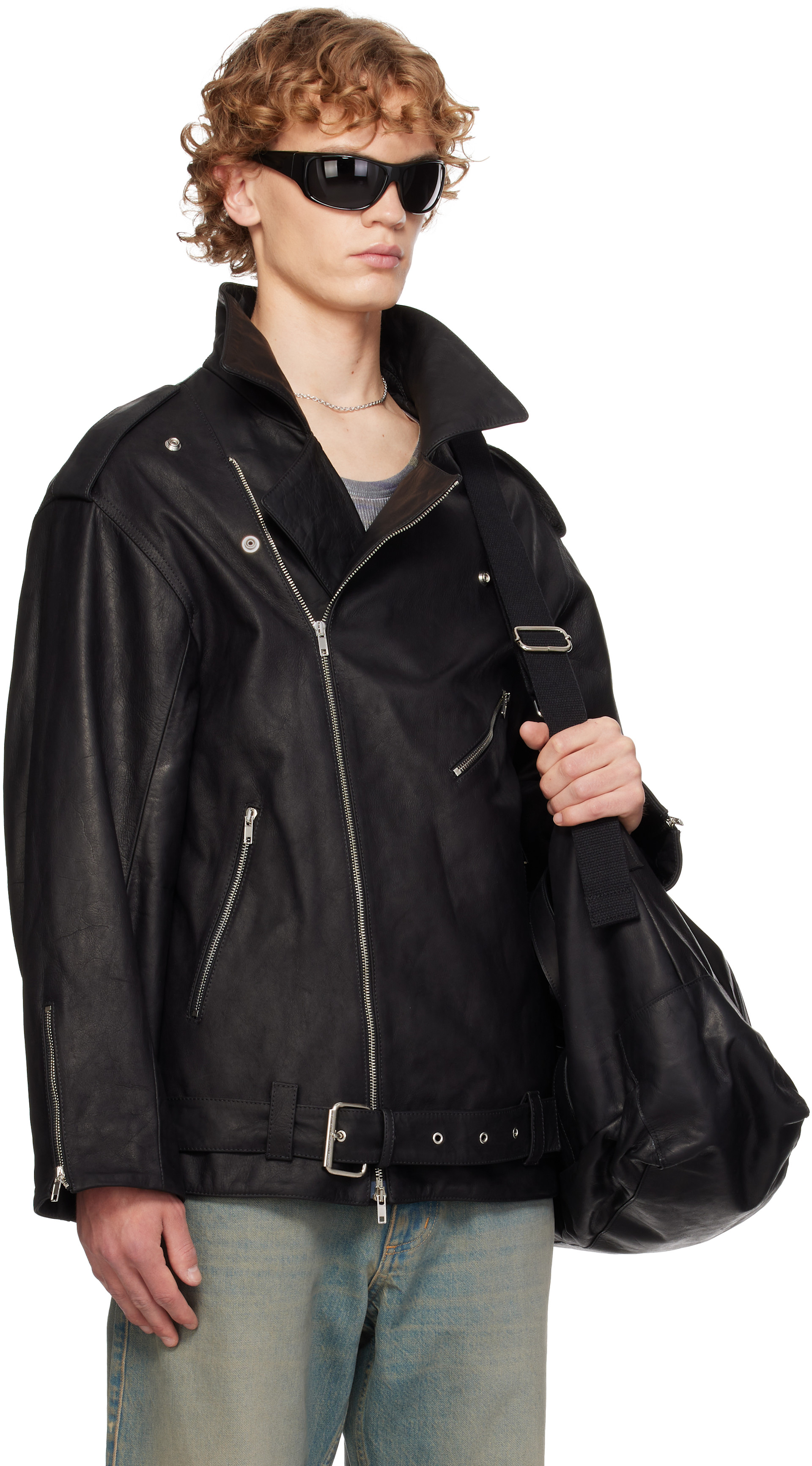 SECONDA - Black Fonda Leather Jacket
