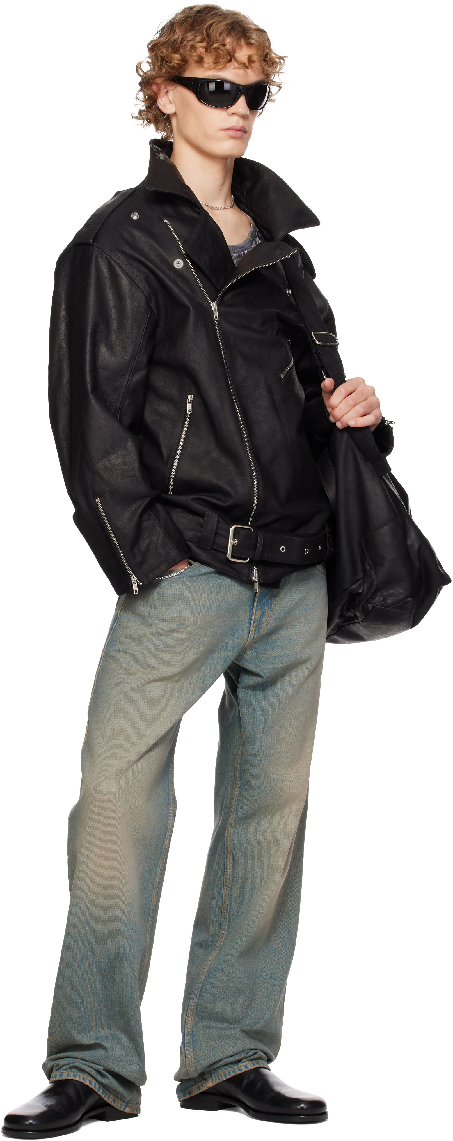 SECONDA - Black Fonda Leather Jacket