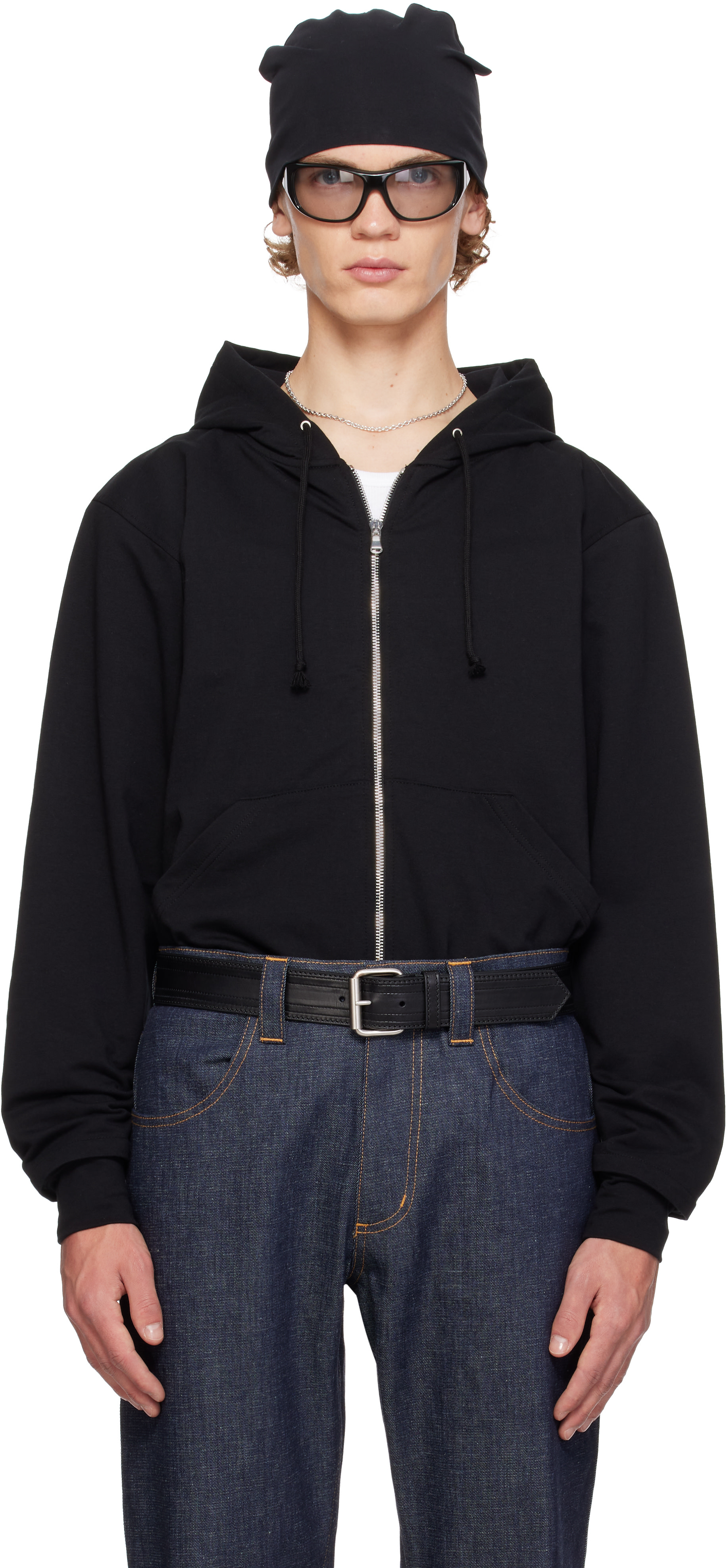 SECONDA - Black One Two Hoodie