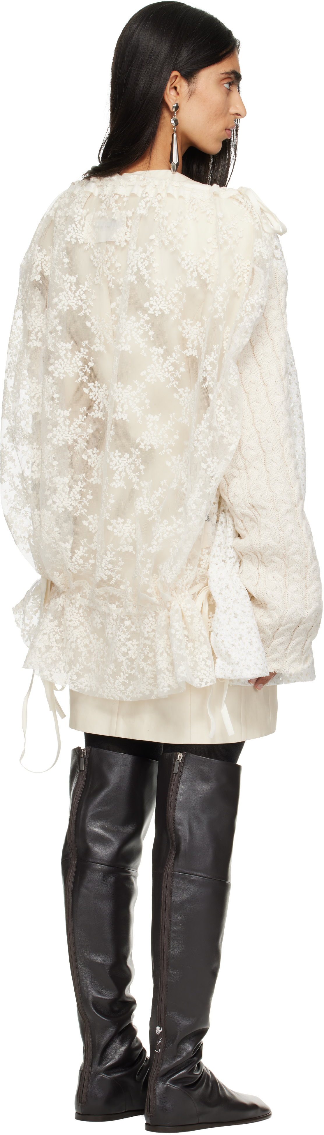 Joone Joonam - Robe courte Saint Etienne blanche