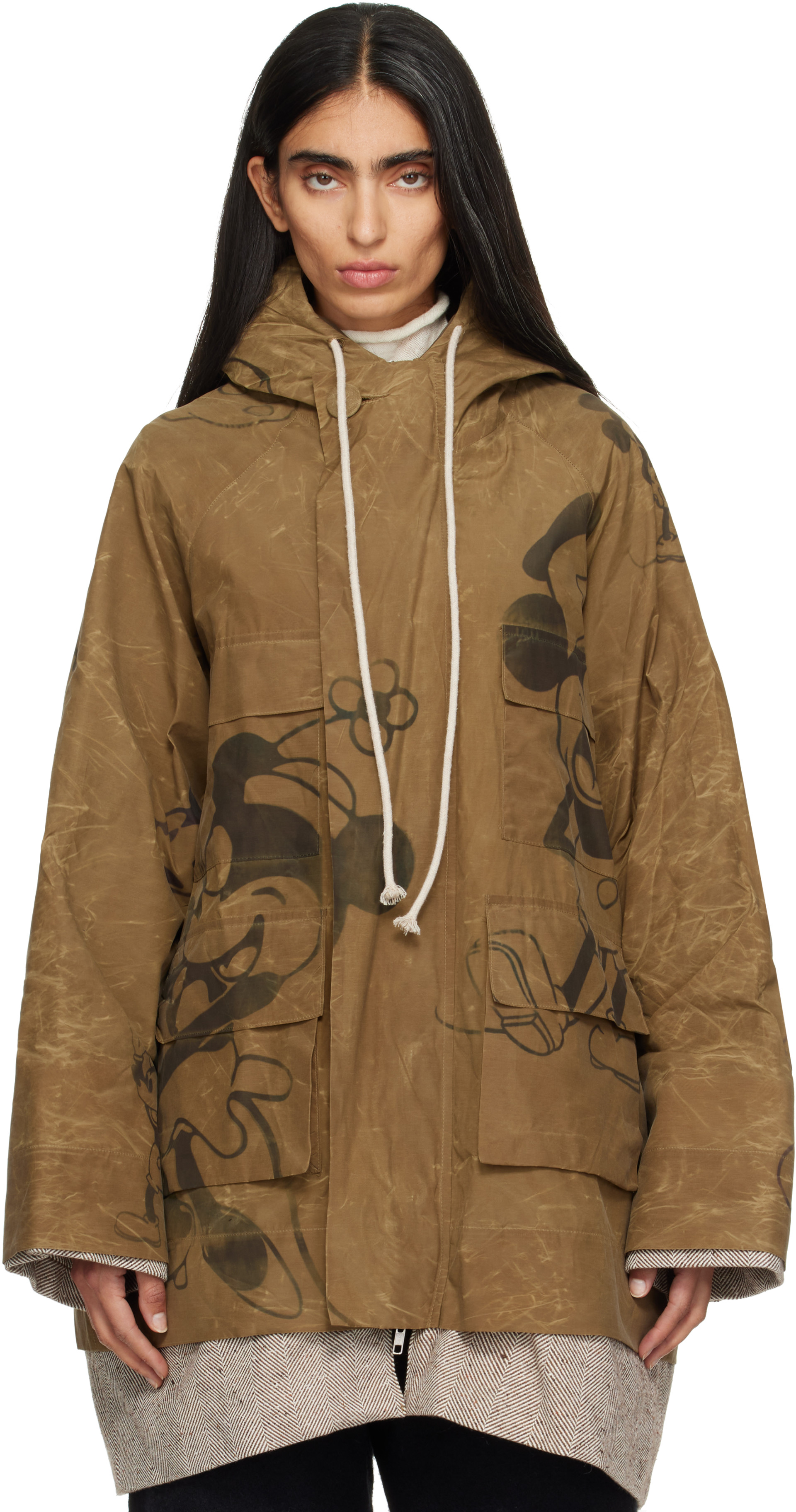 Joone Joonam: Khaki 1958 Wax Parka | SSENSE