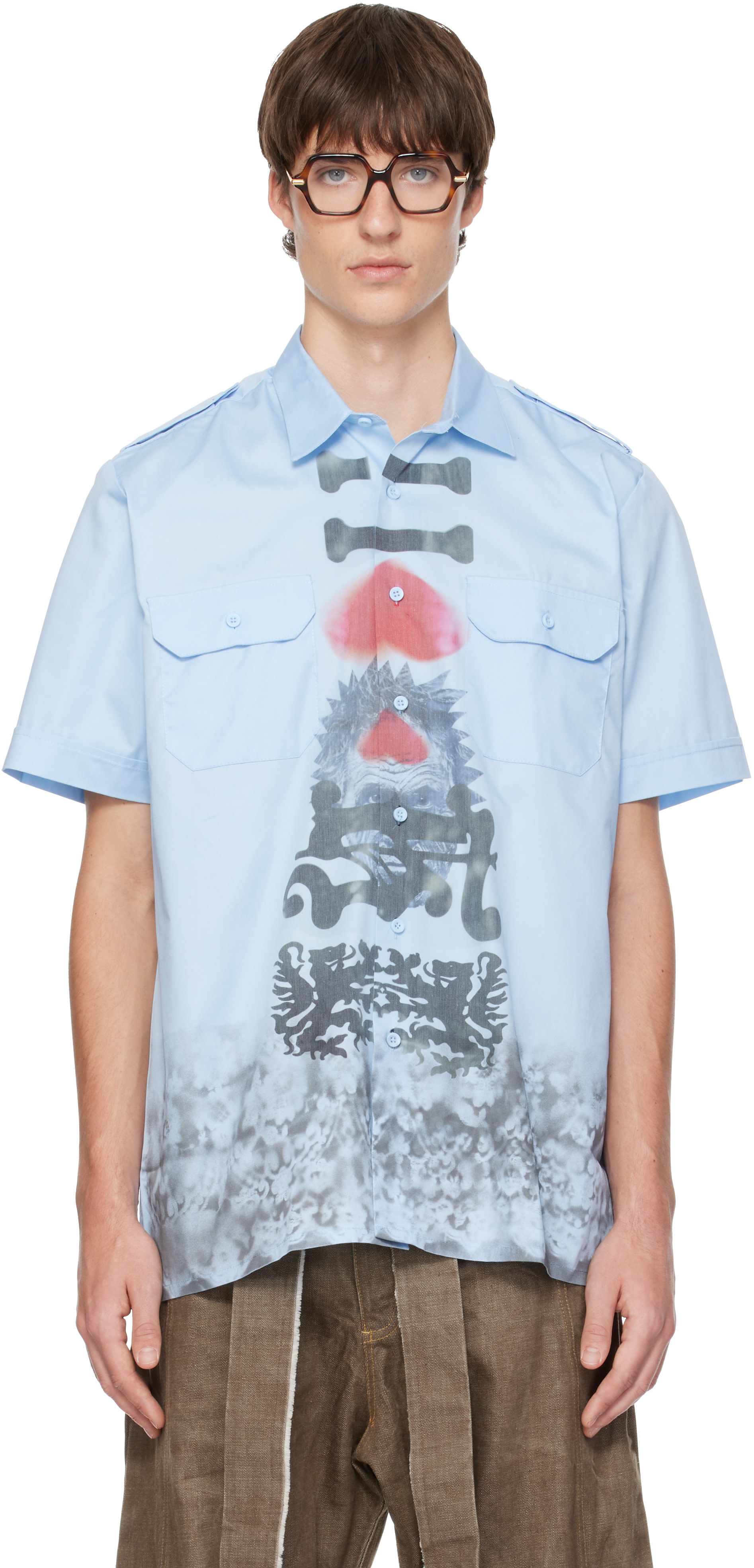 Joone Joonam - Chemise Delft Commando bleue