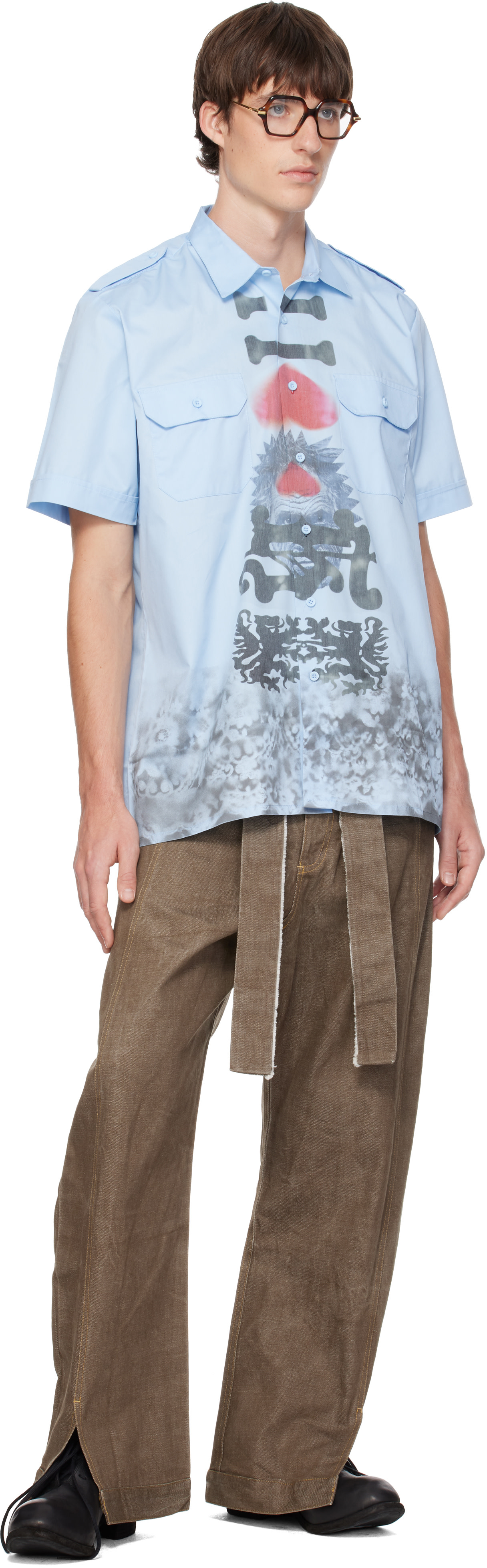 Joone Joonam - Chemise Delft Commando bleue