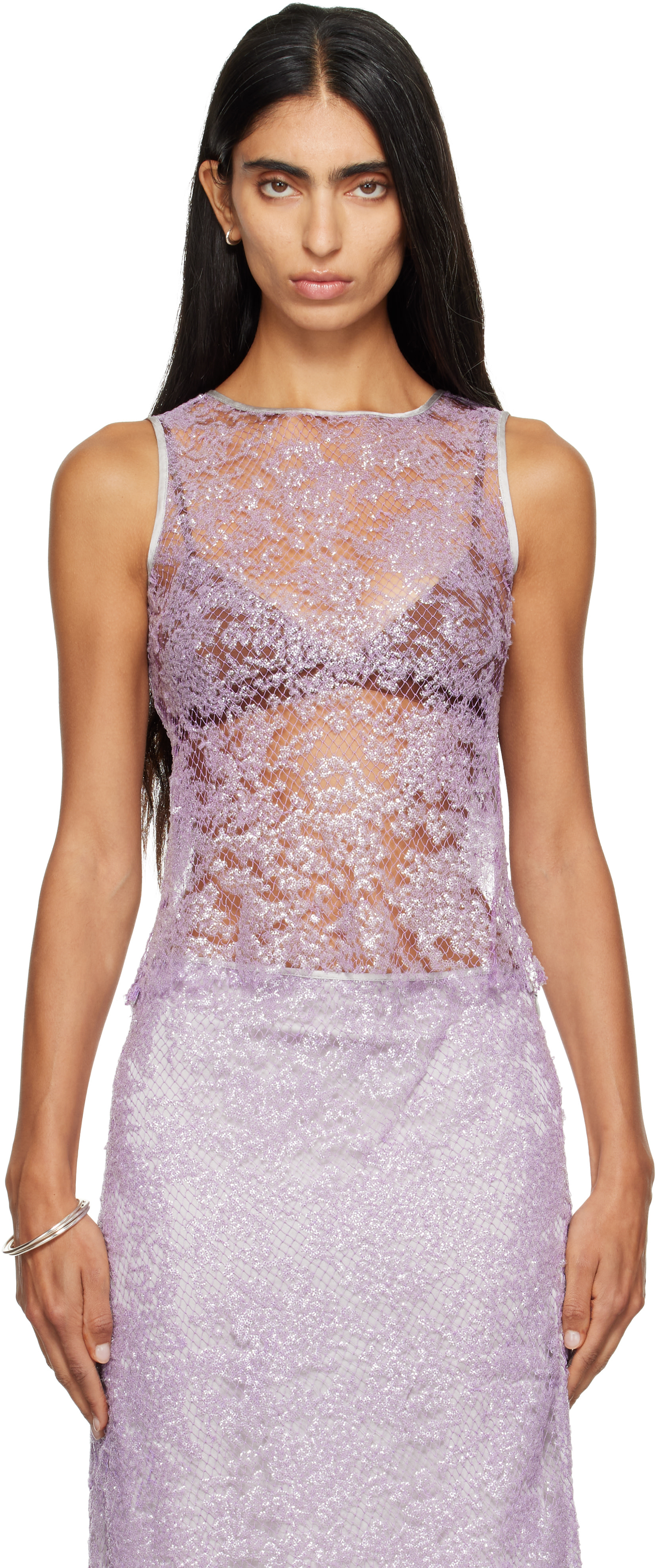 RESCHA - Haut Anu mauve exclusif à SSENSE