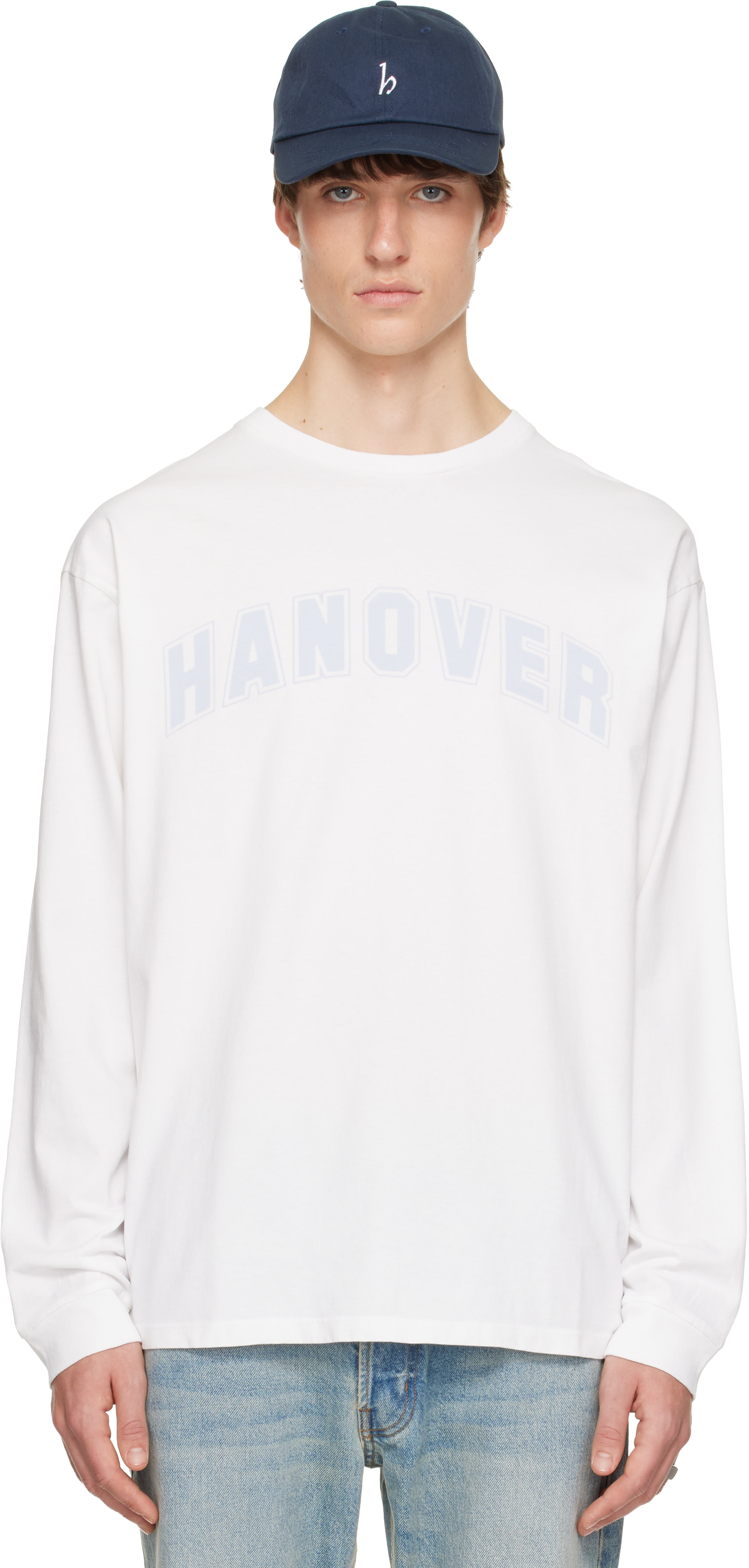 Hanover - ホワイト 'Hanover' 長袖Tシャツ