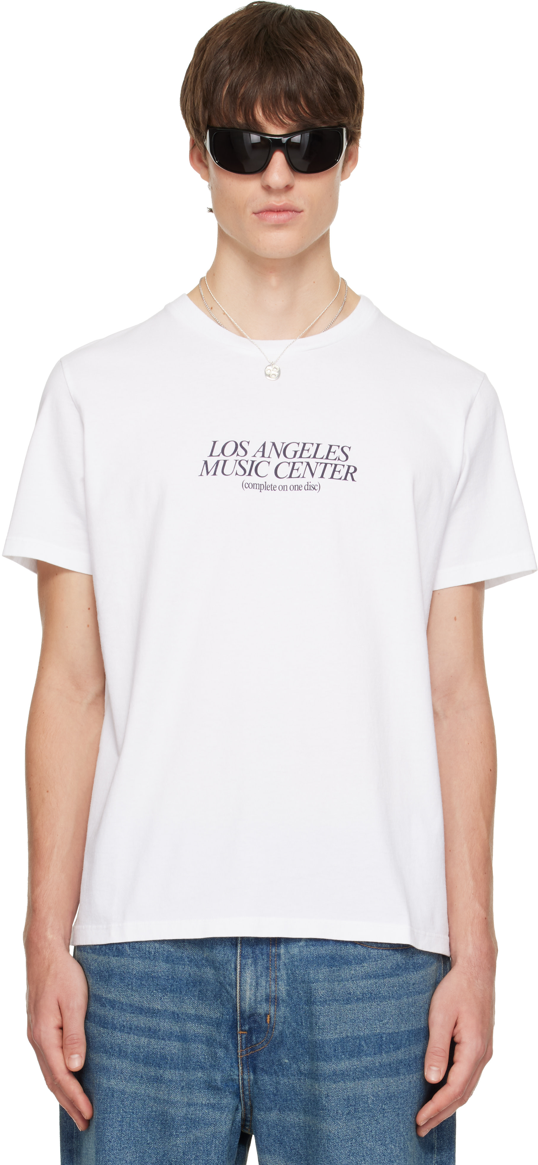 White Loading Image Hanover: White 'LA Music Center' T-shirt | SSENSE Australia